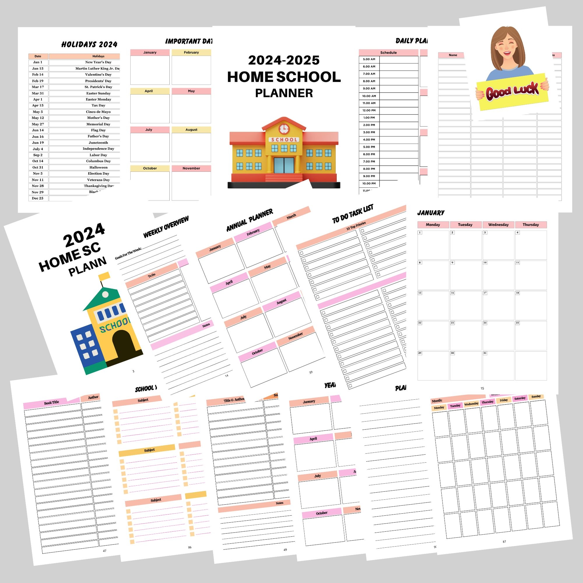 2025 Calendar Printable For Homeschool Planning