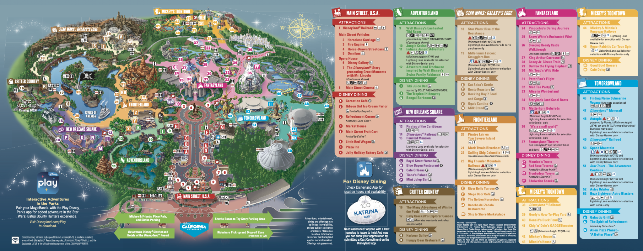 Disneyland Map 2024 Printable