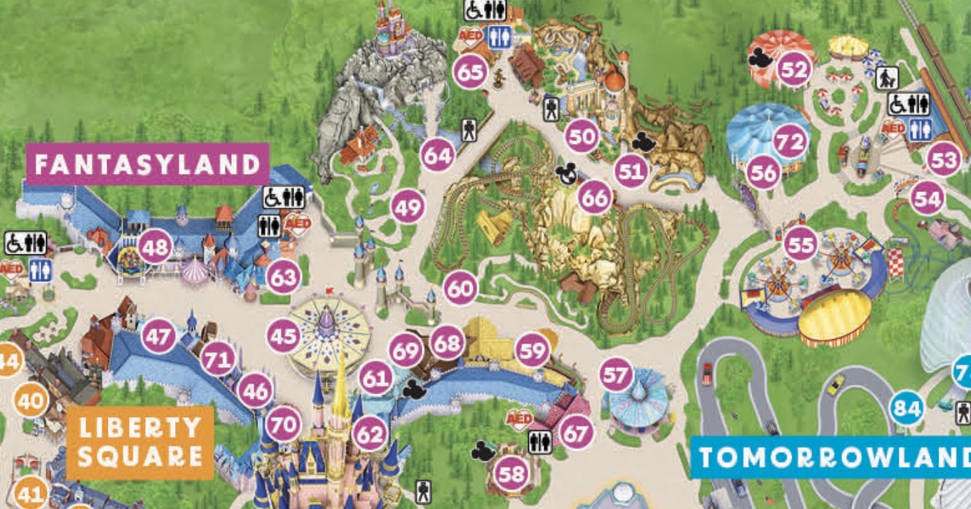 printable disney world park maps