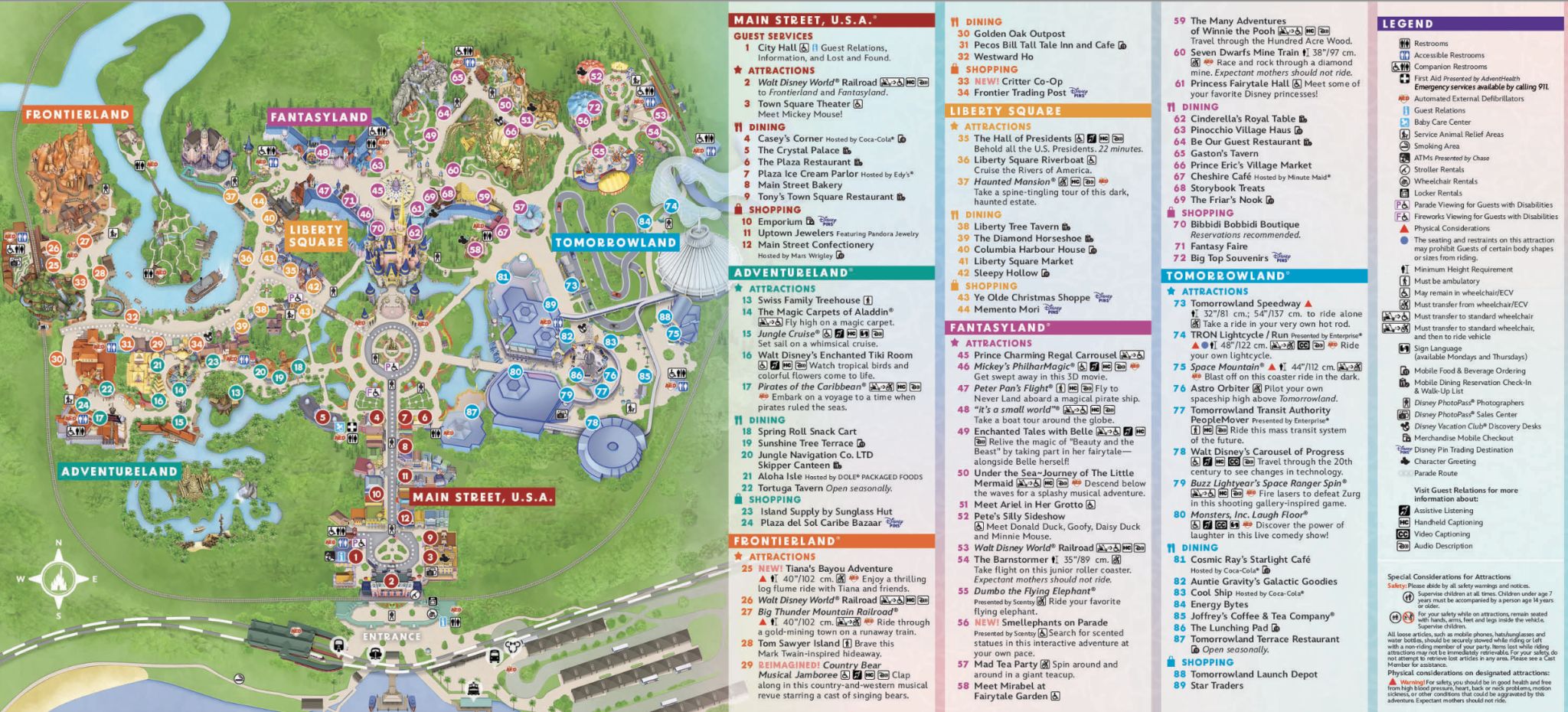 2025 Magic Kingdom Map Walt Disney World WDW Magazine