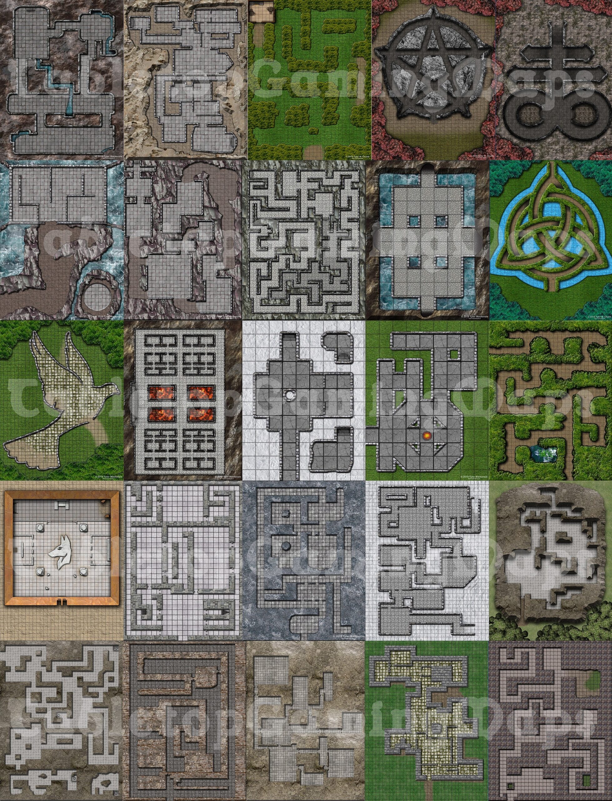 85 TTRPG Battle Maps Dungeons Dragons Pathfinder Daggerheart Terrain 5E Sidequests DND Fantasy Game Master RPG Etsy