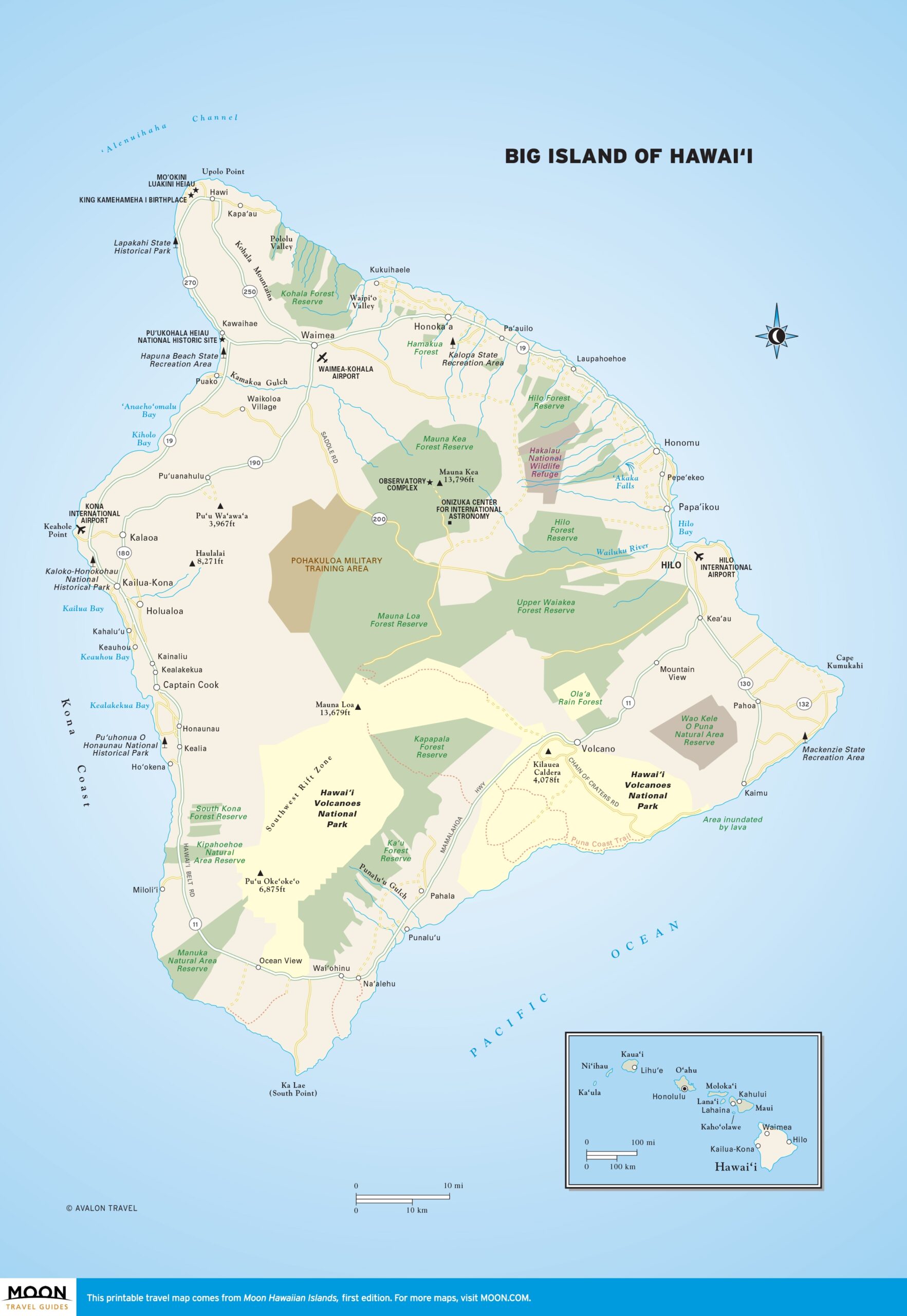 printable map of hawaiian islands
