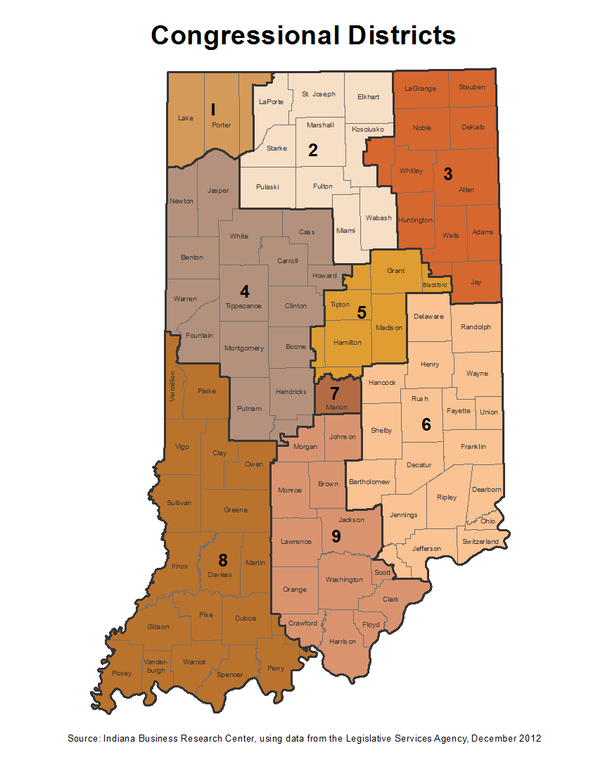 indiana county map printable