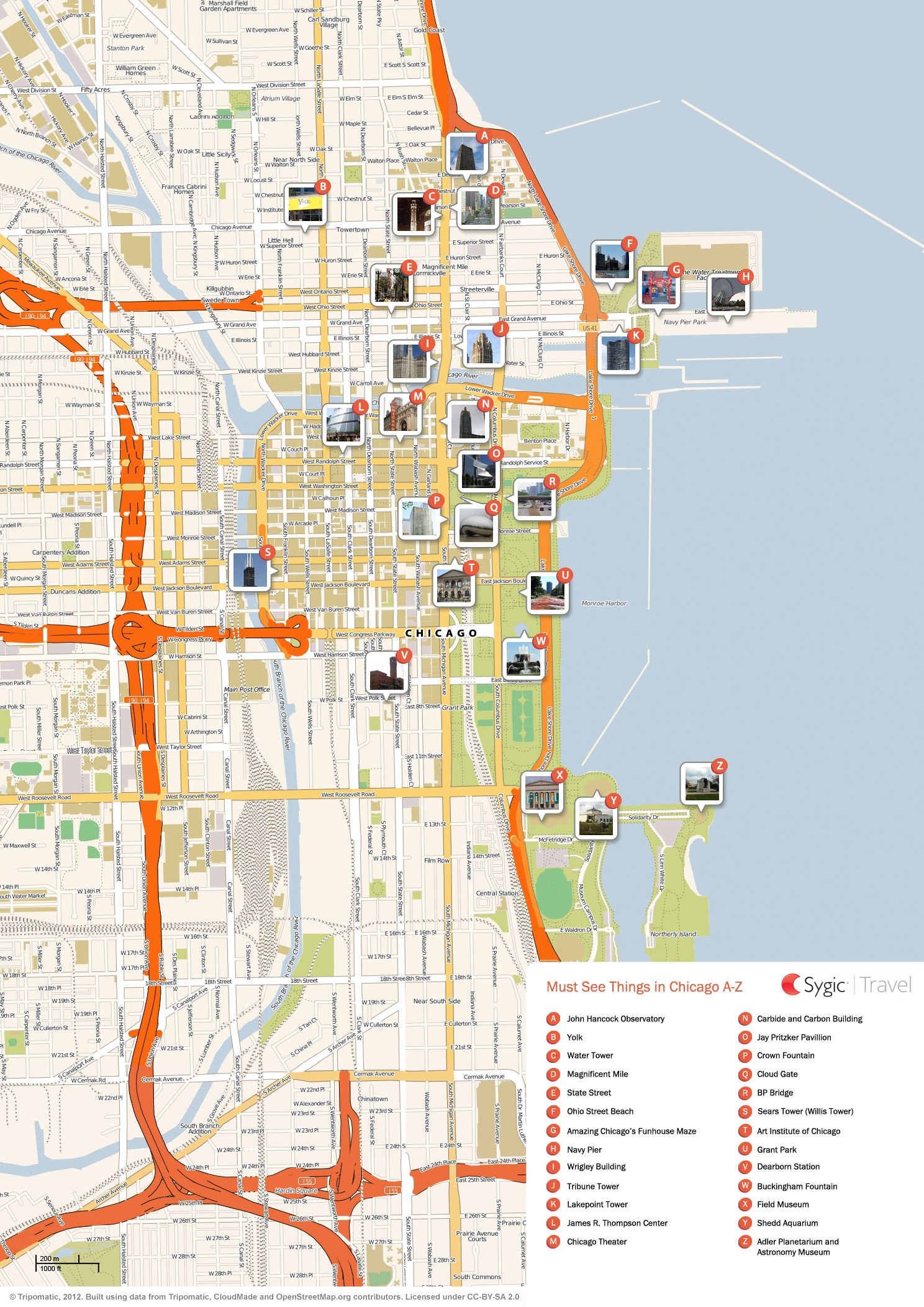 Printable Map Of Chicago