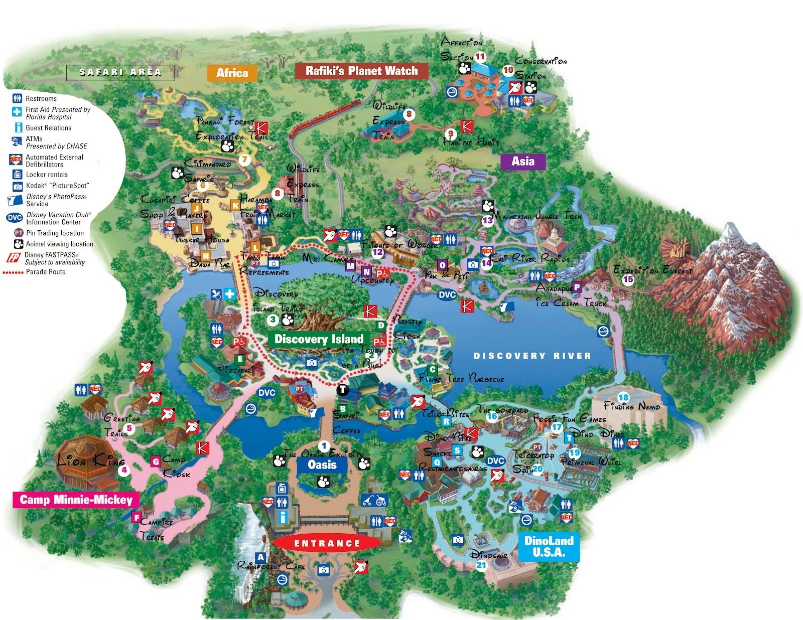 Disney Animal Kingdom Map Worksheets Library