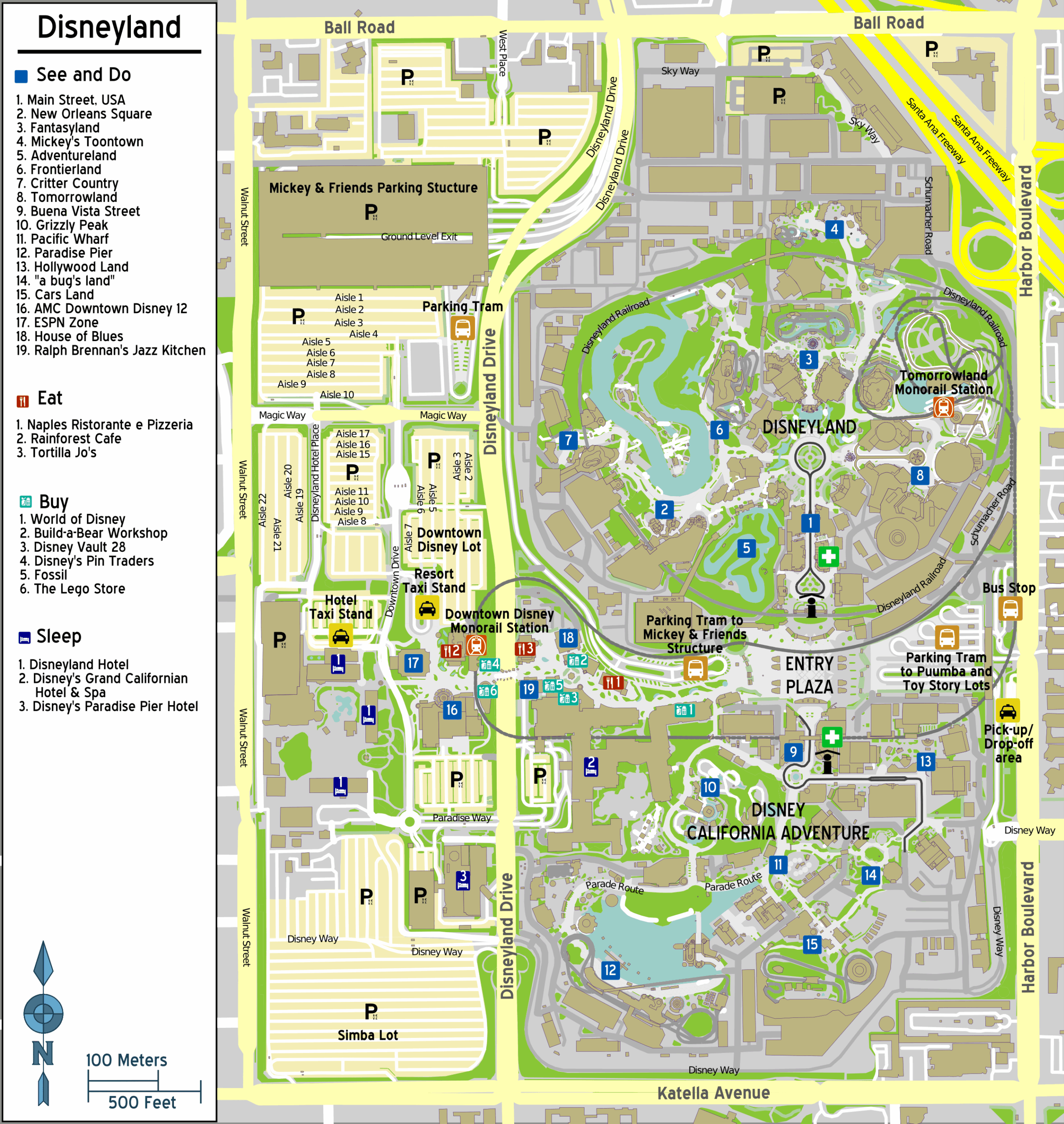 printable map disneyland