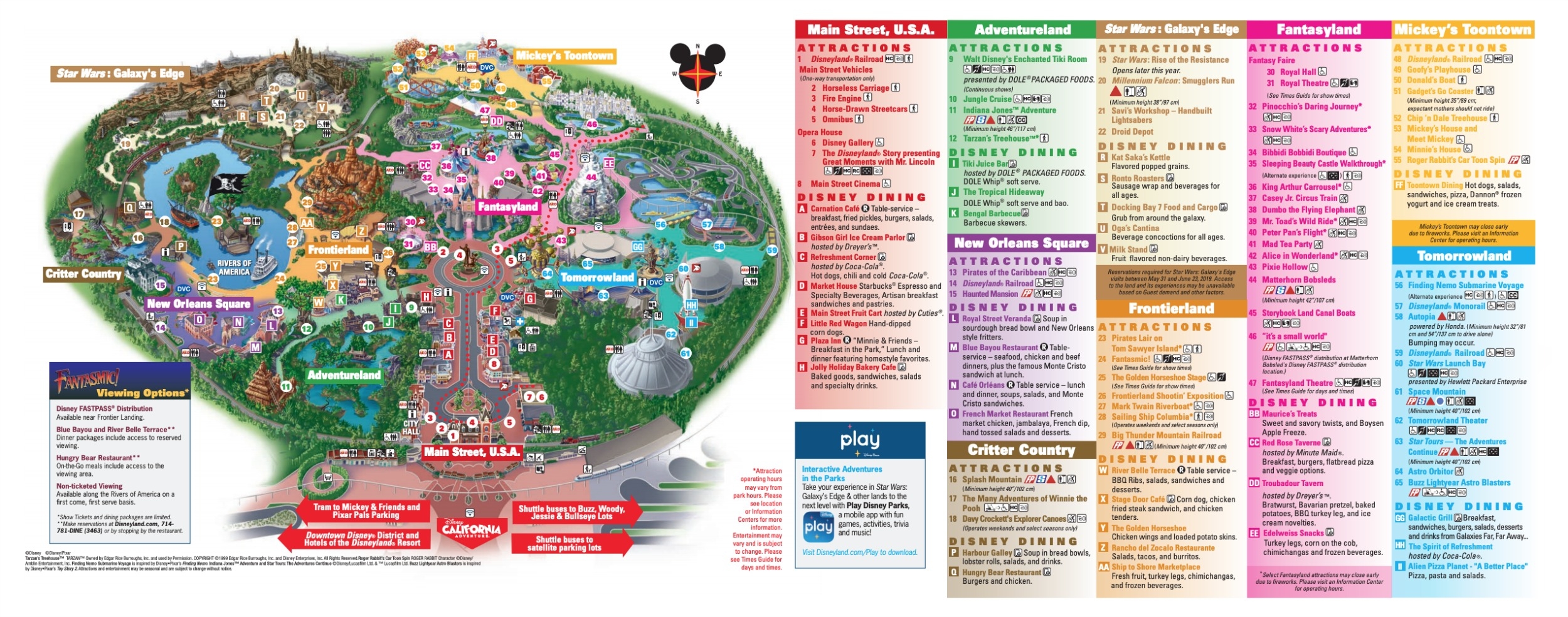 Printable Map Disneyland
