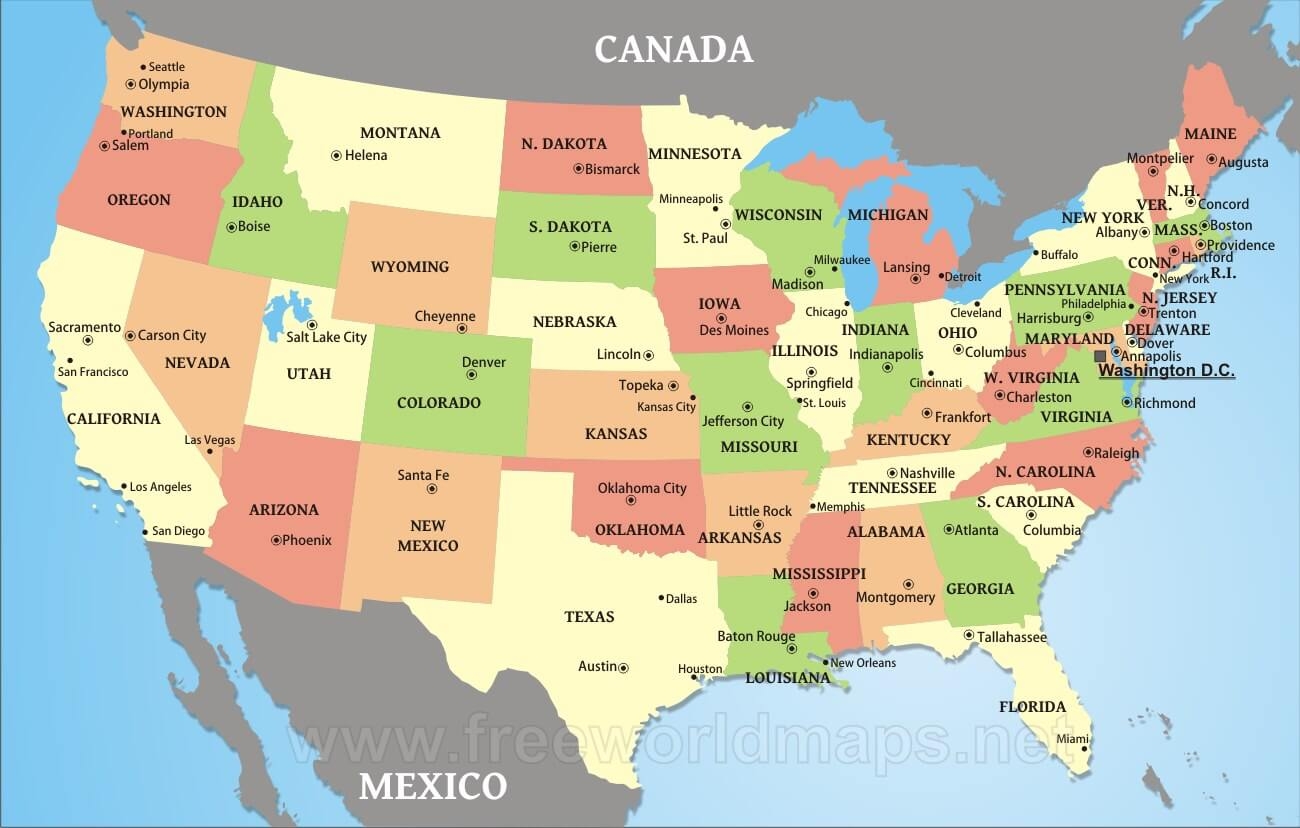 free printable us maps
