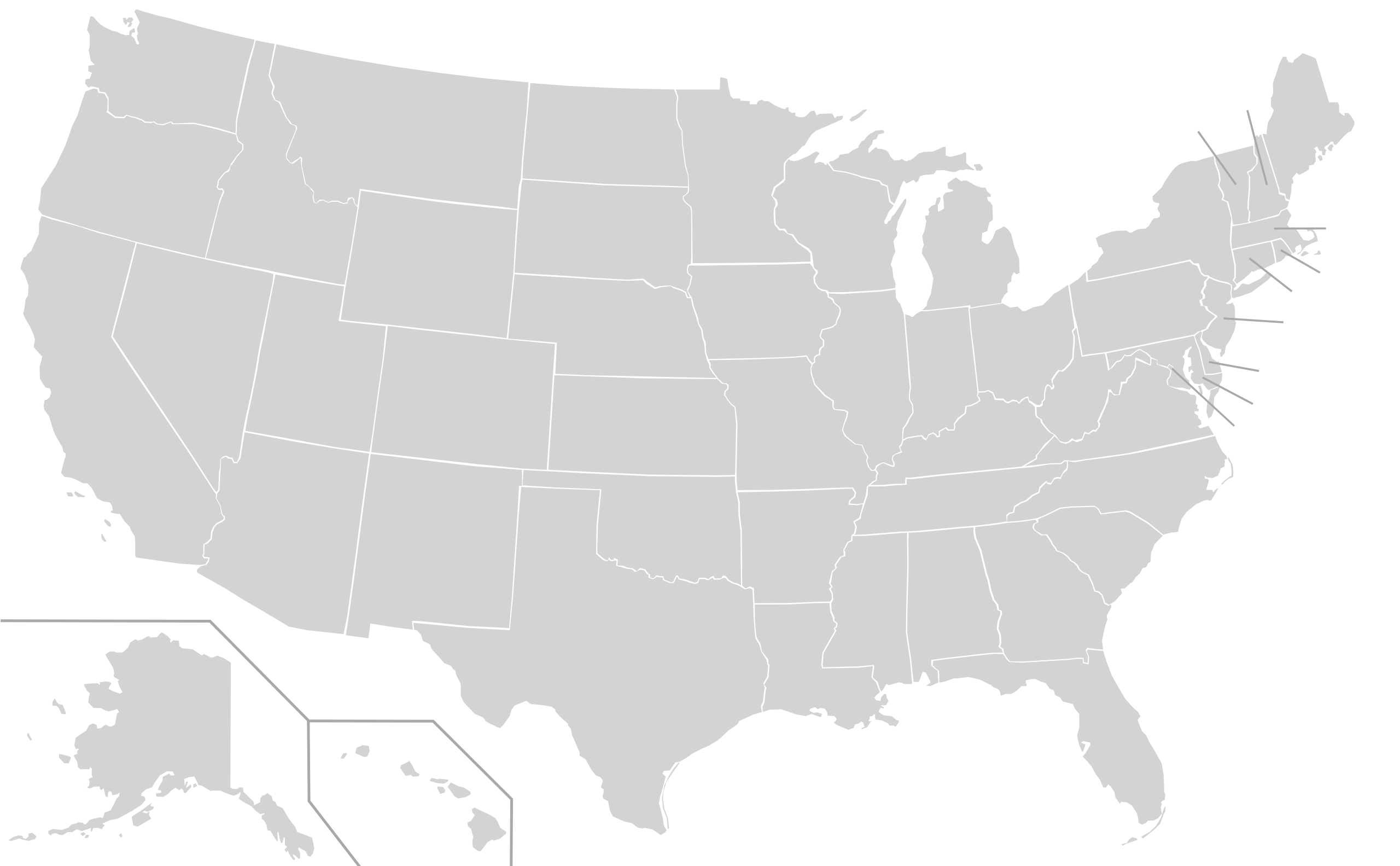 Blank Electoral Map Printable