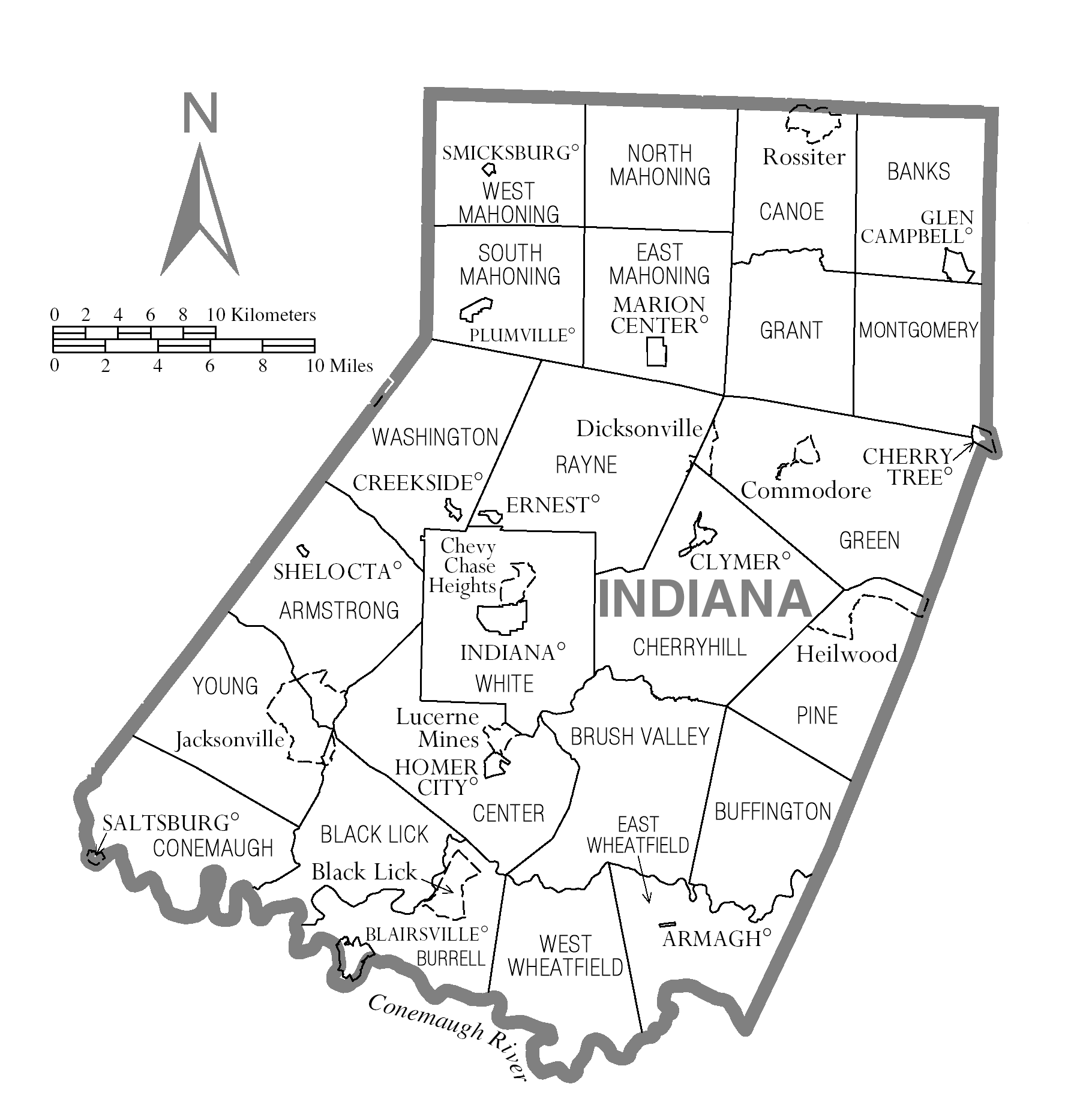 File Map Of Indiana County Pennsylvania png Wikimedia Commons