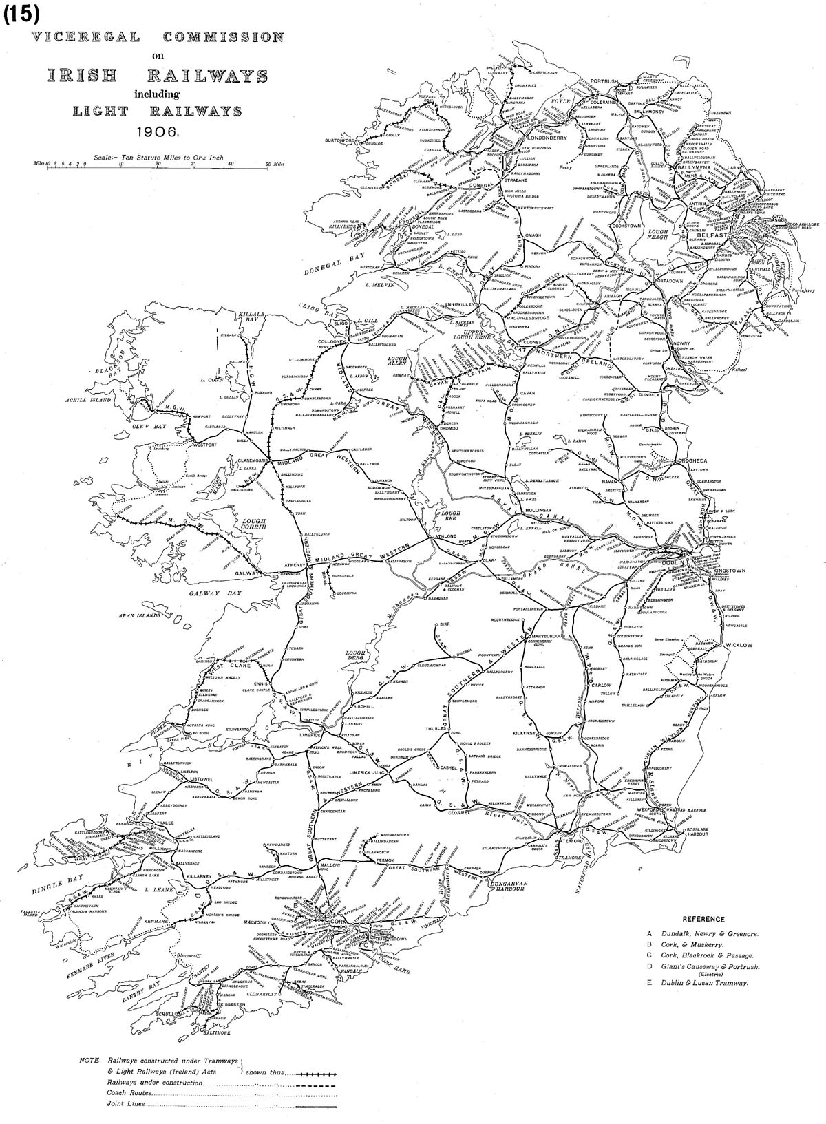 printable ireland map 1900