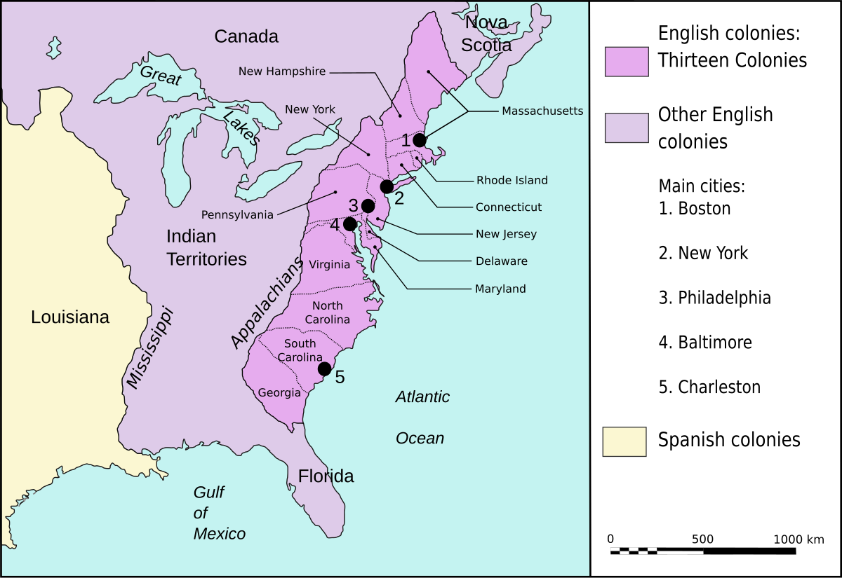 File Map Thirteen Colonies 1775 svg Wikimedia Commons