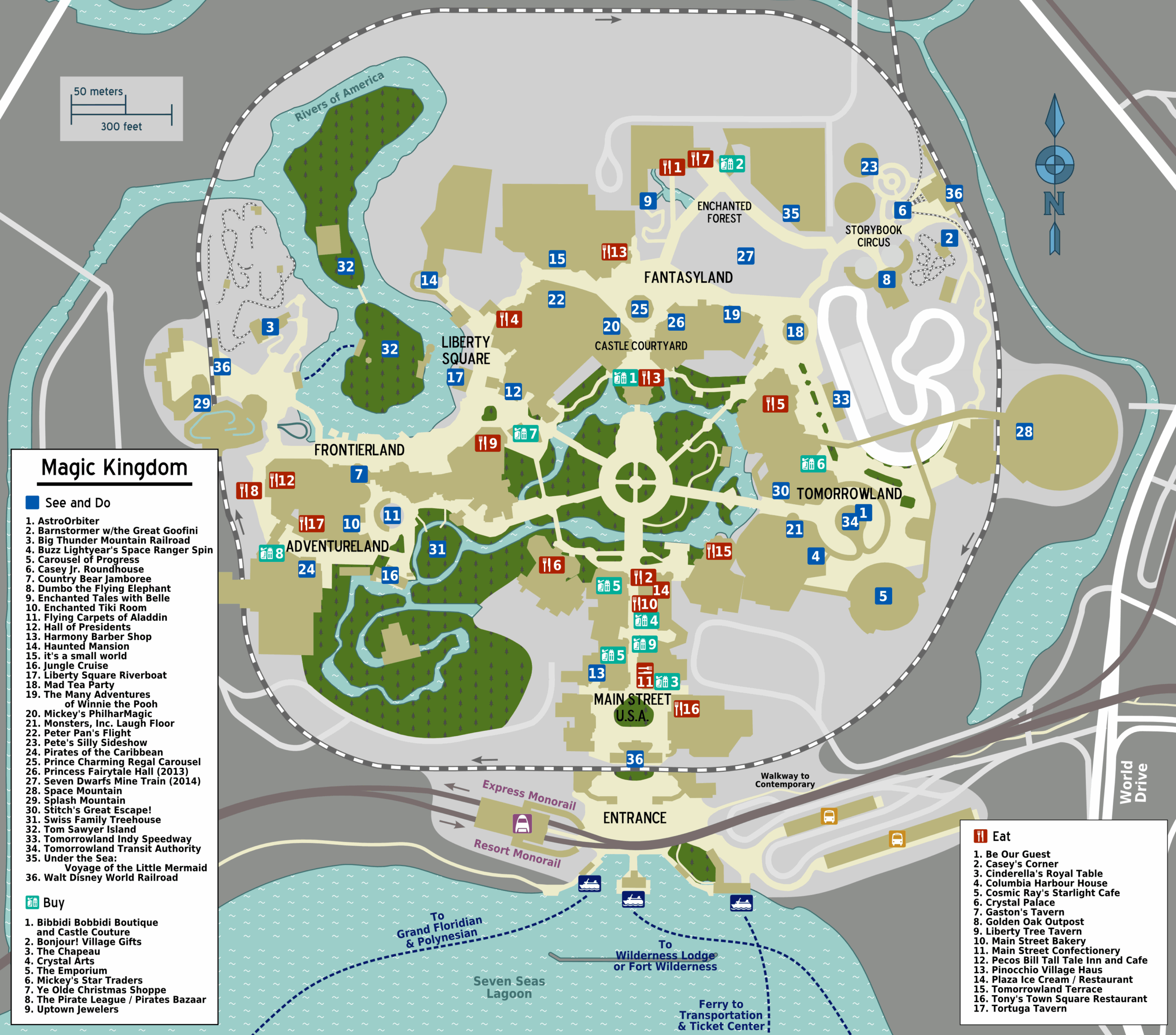 printable map of magic kingdom orlando