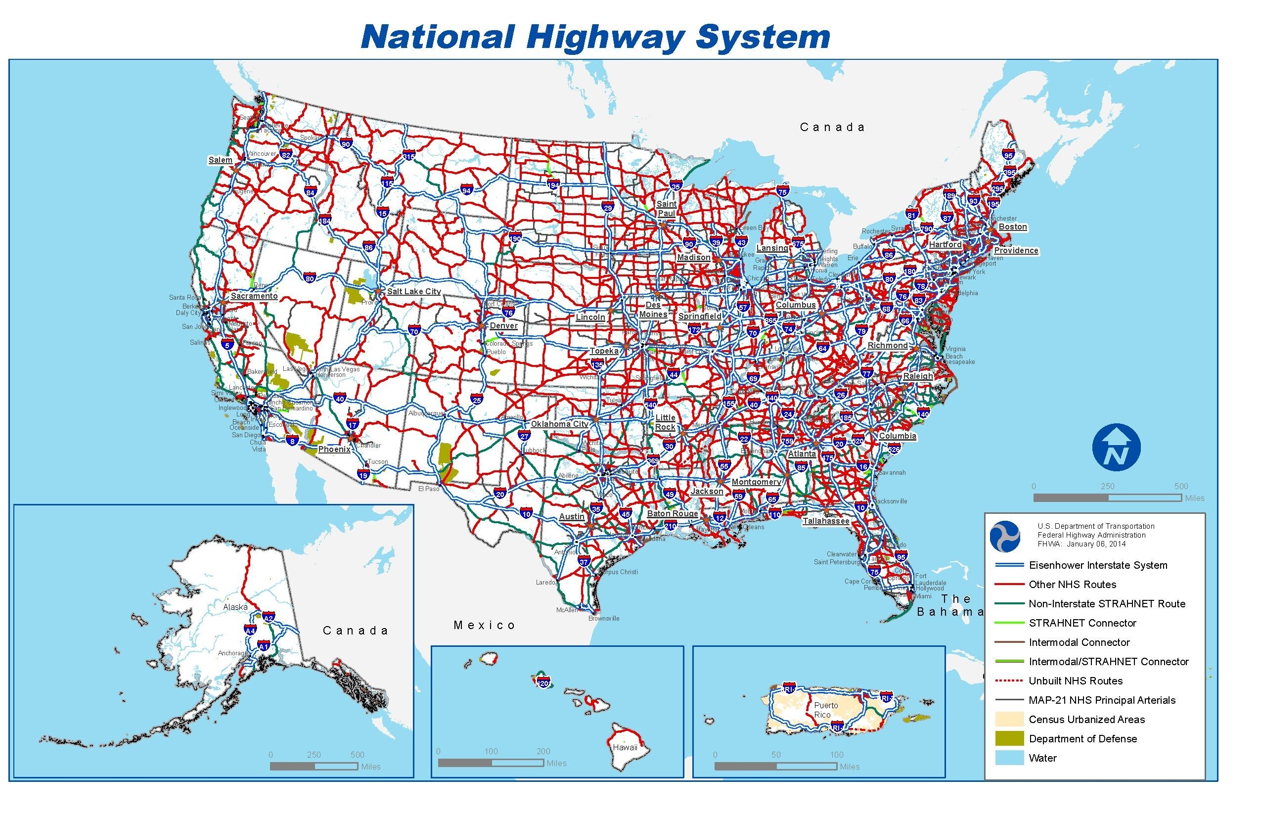 File National Highway System Map pdf Wikimedia Commons File National Highway System Map pdf Wikimedia Commons