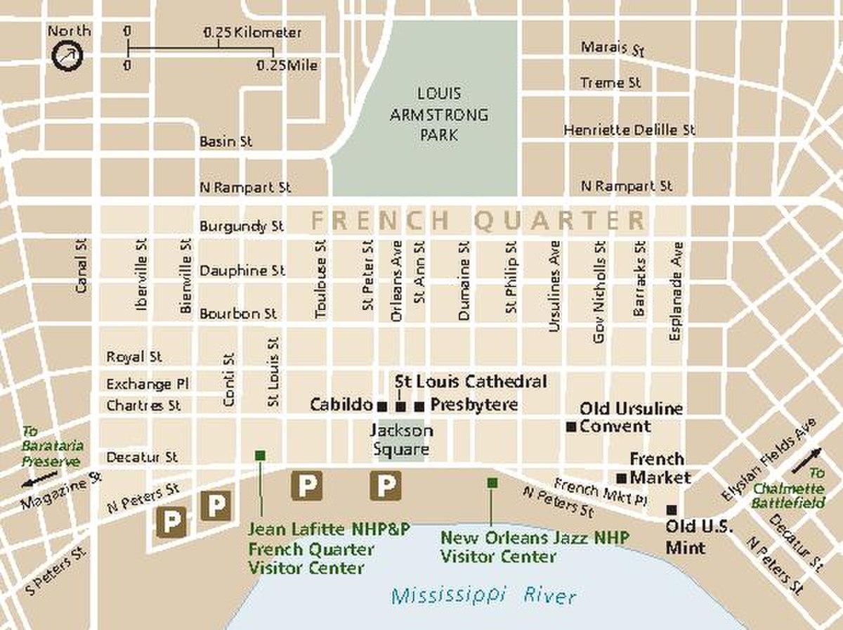 Printable French Quarter Map