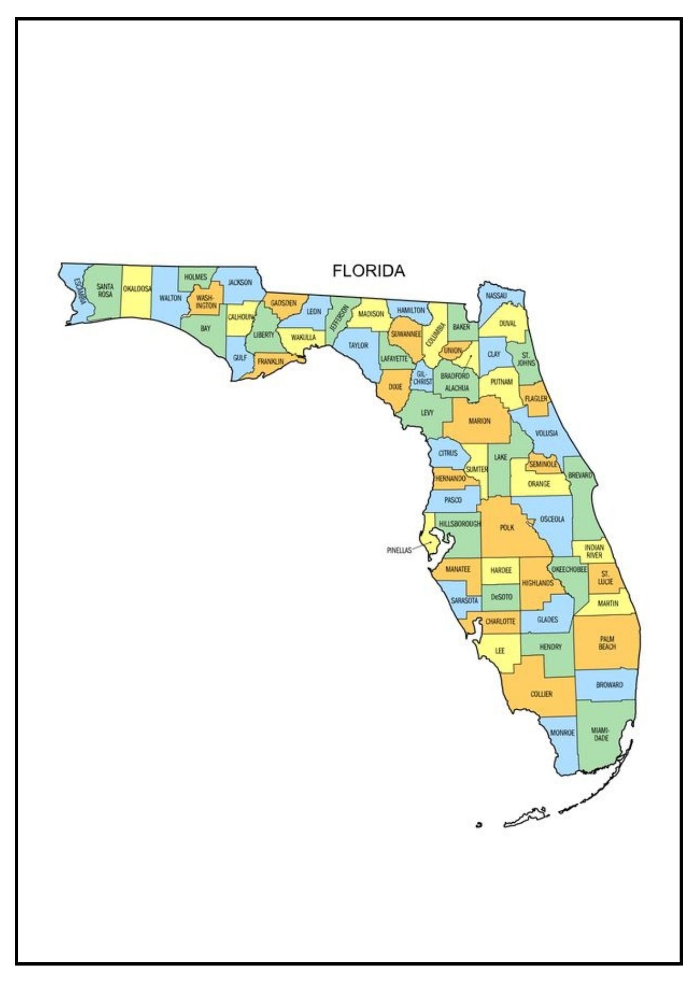 Florida County Map Map Of FL Counties And Cities 