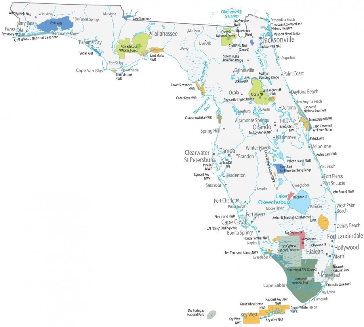 florida map printable