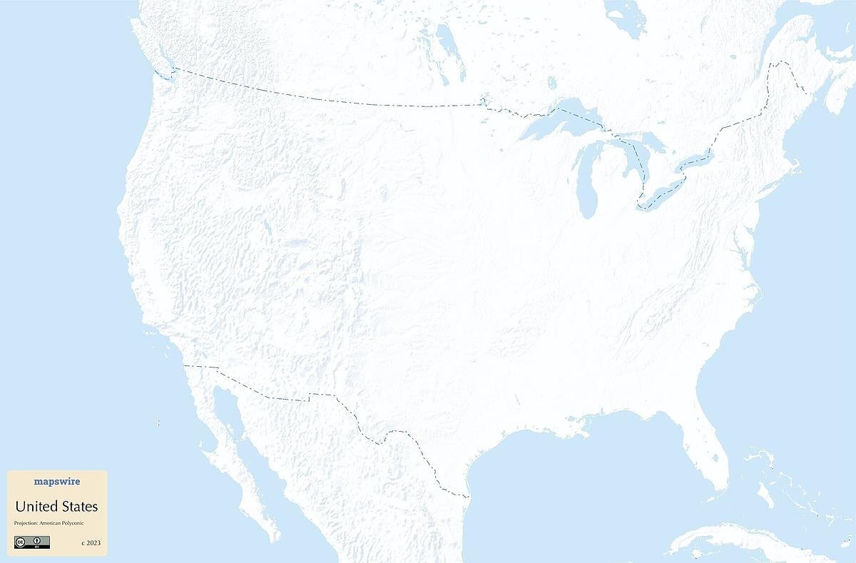 printable map of america