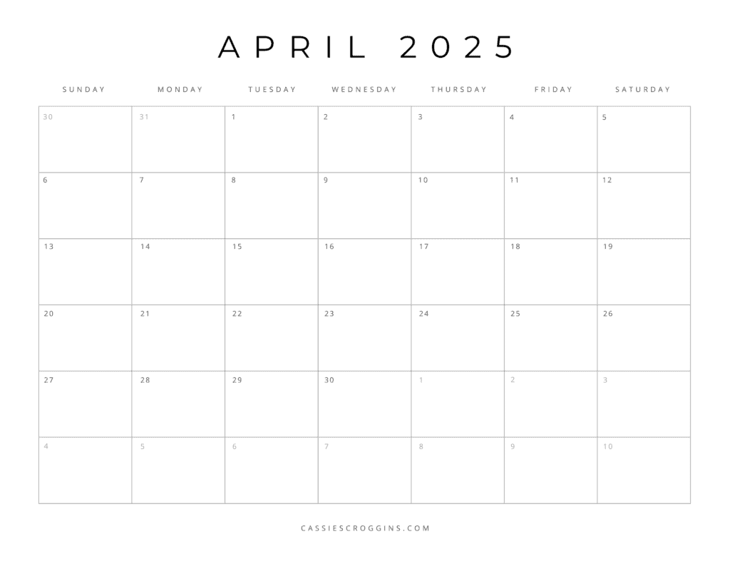 Editable 2025 Calendar Printable PDF