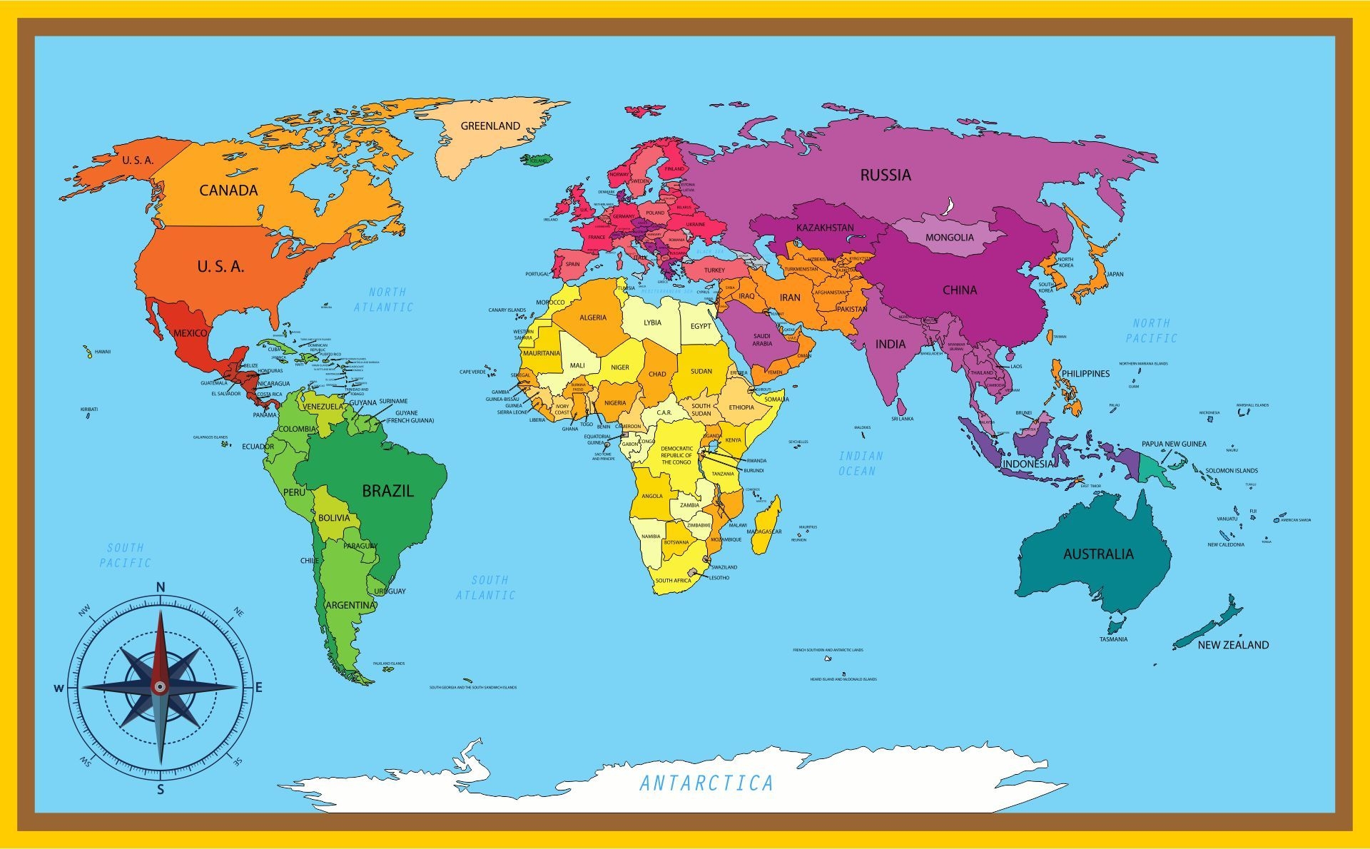 Free Printable Maps World USA State City County Worksheets Library