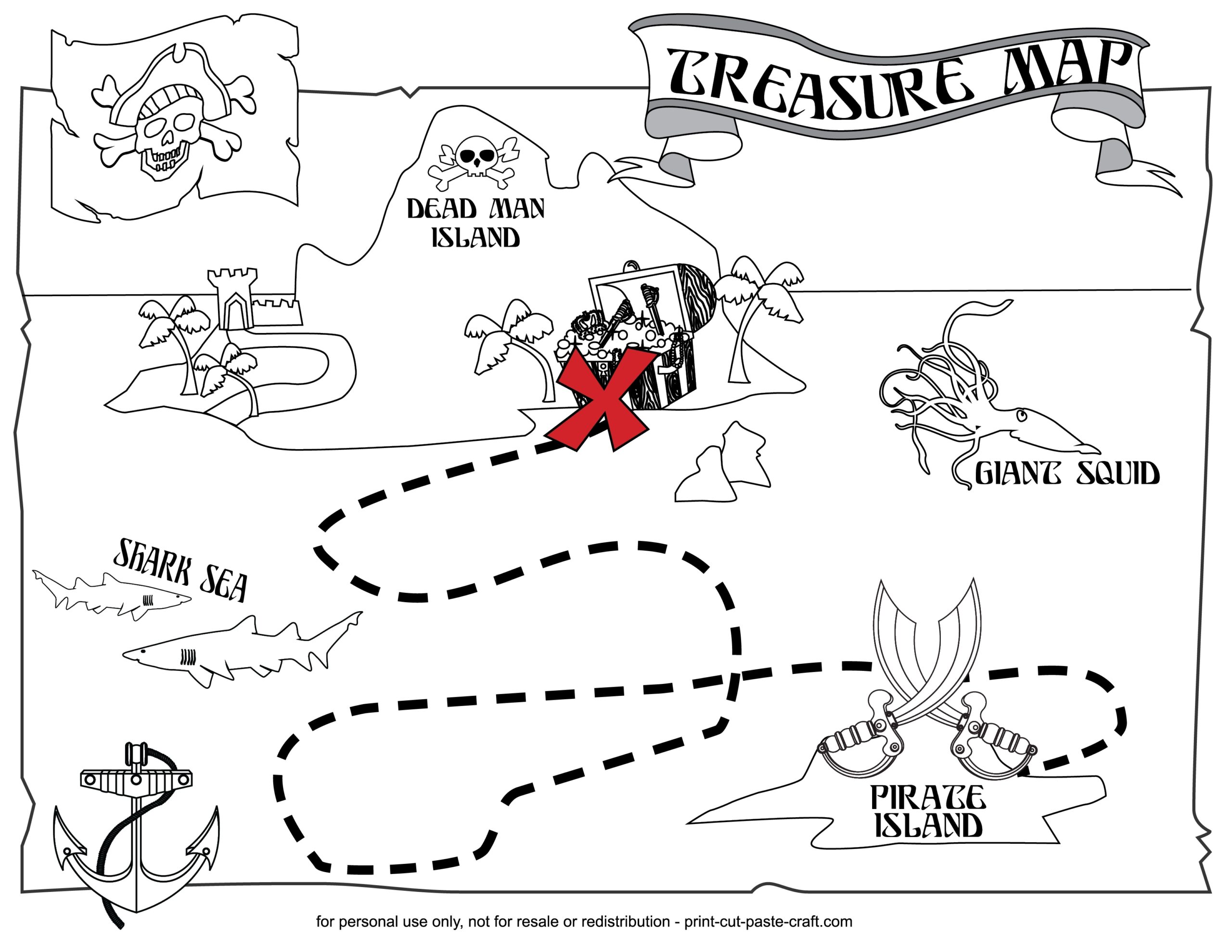 treasure map free printable