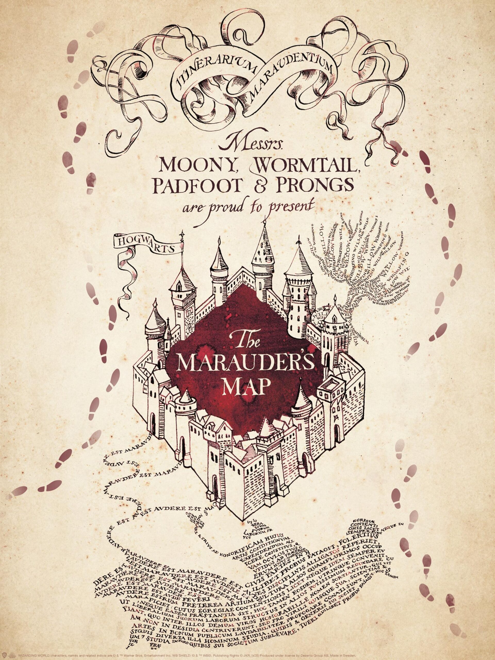 Printable Marauders Map