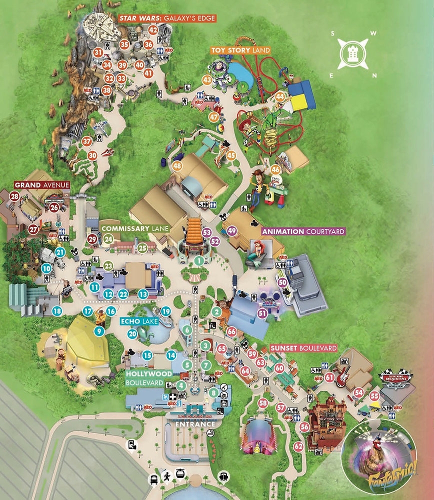 Hollywood Studios Map Park Layout Guide