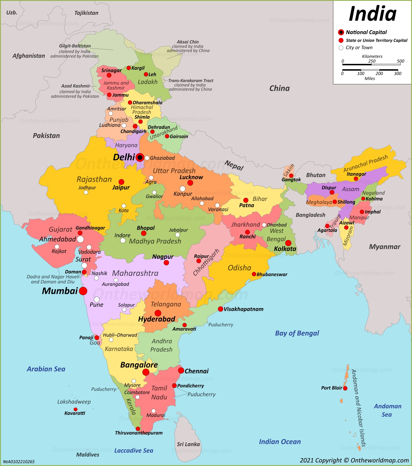 India Map Discover India With Detailed Maps
