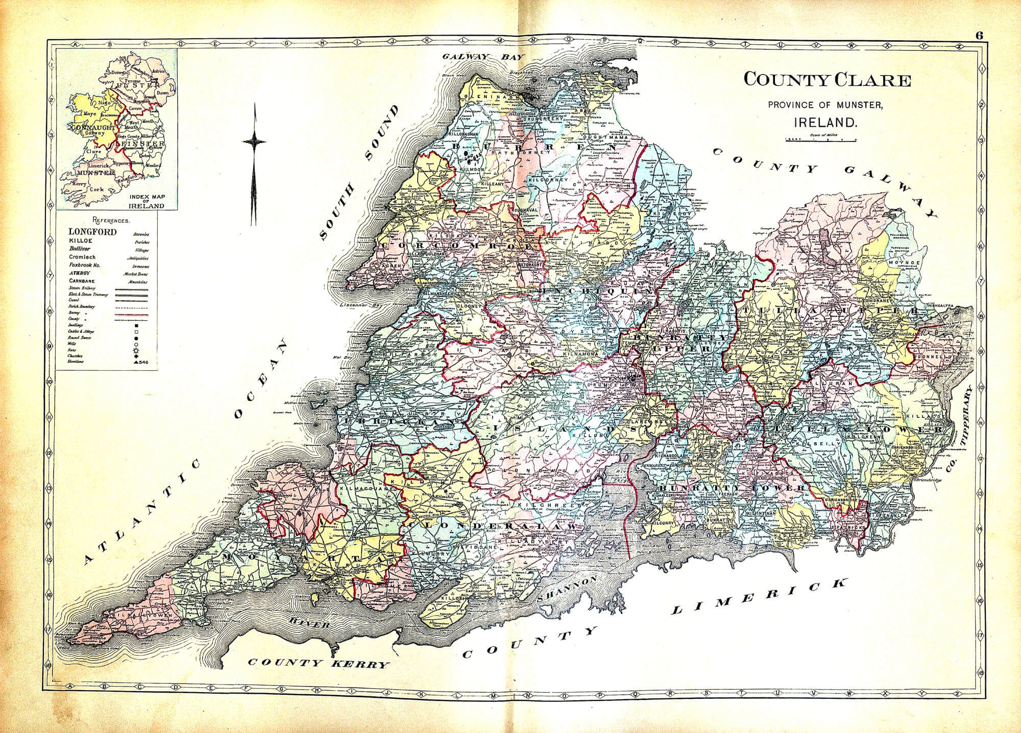 Ireland And Counties Maps A 31 Richards 1901 L Brown Collection