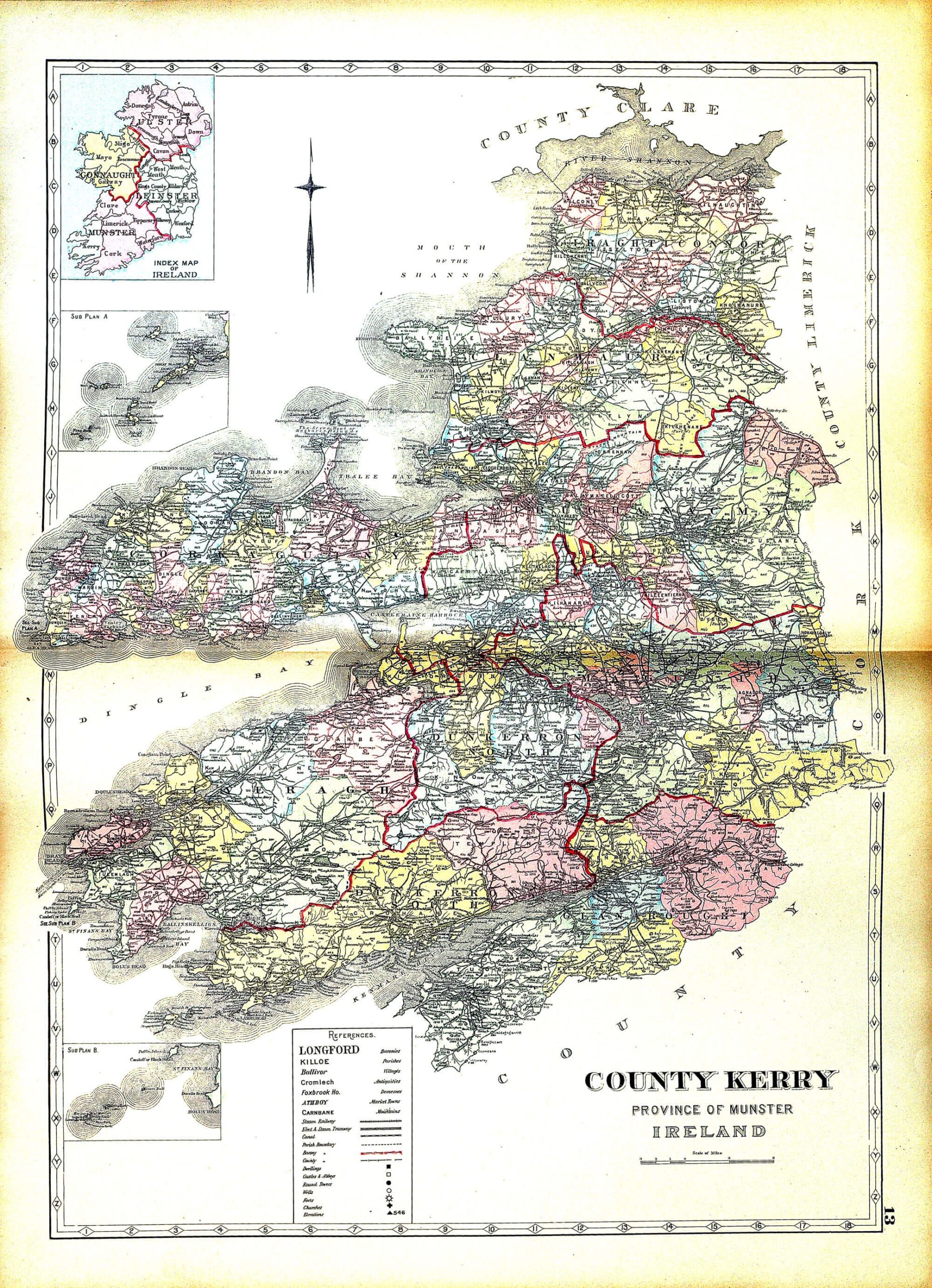 Ireland And Counties Maps A 31 Richards 1901 L Brown Collection