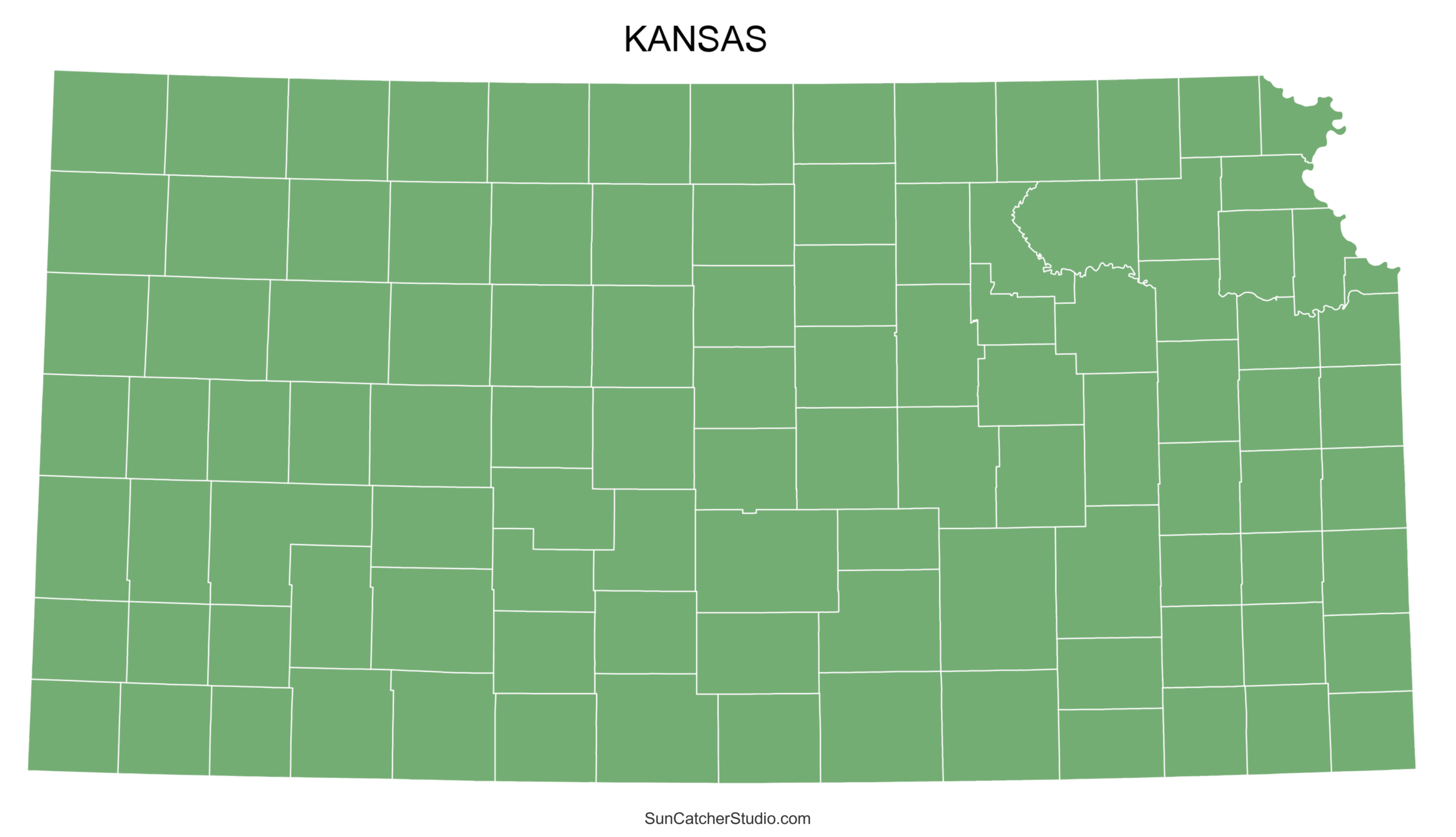 Kansas County Map Printable State Map With County Lines Free Printables Monograms Design Tools Patterns DIY Projects