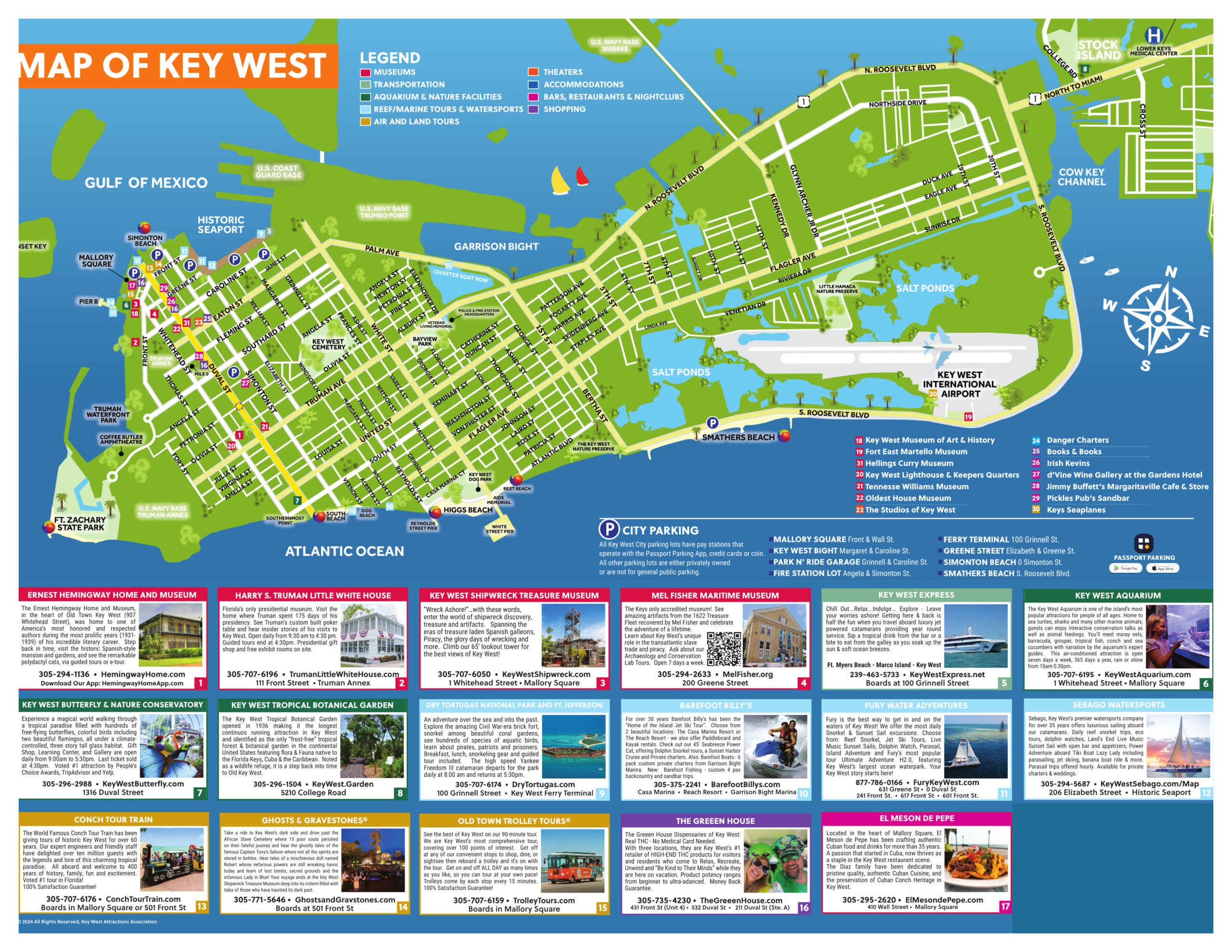 Printable Key West Map