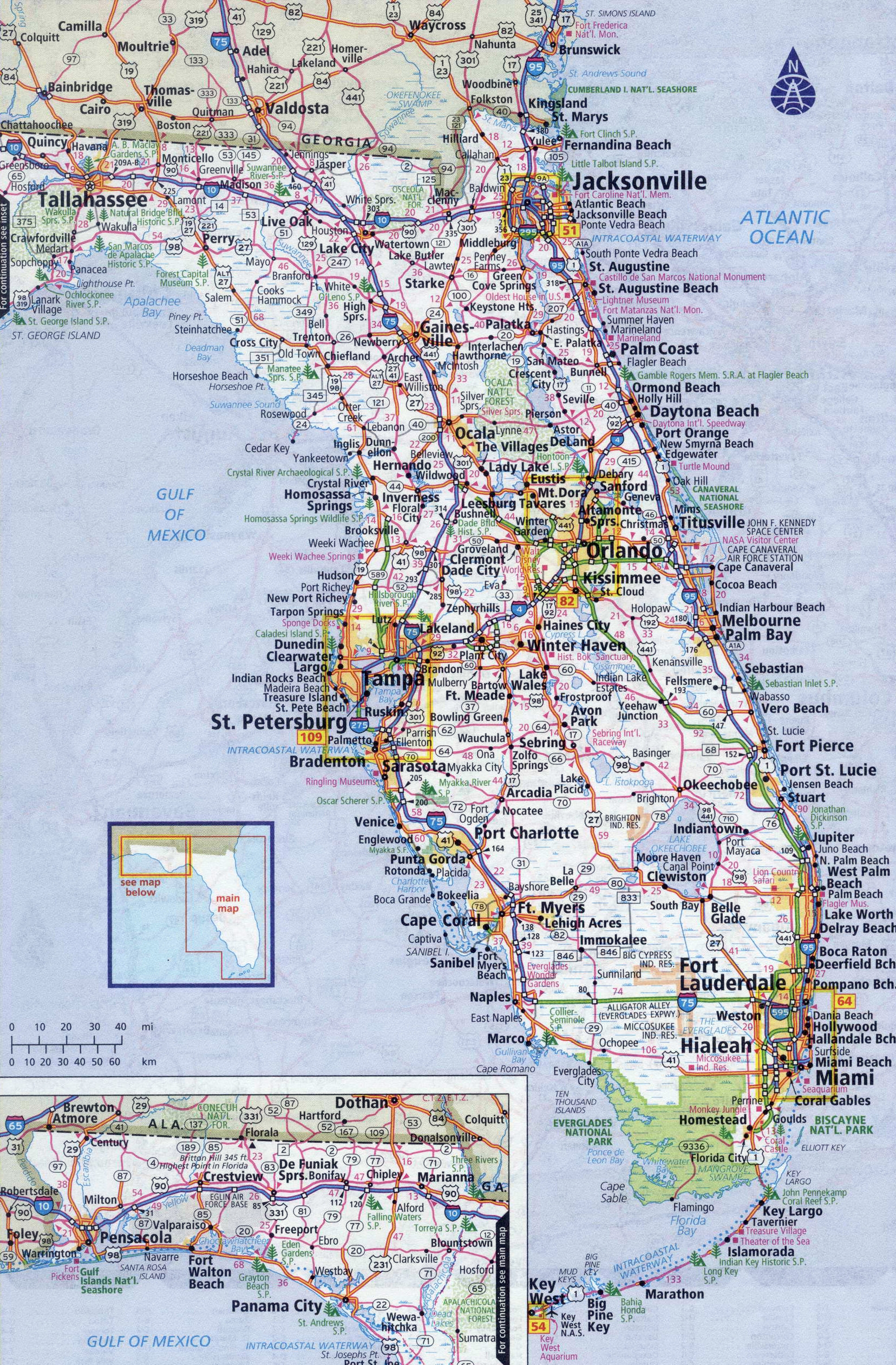 florida state map printable