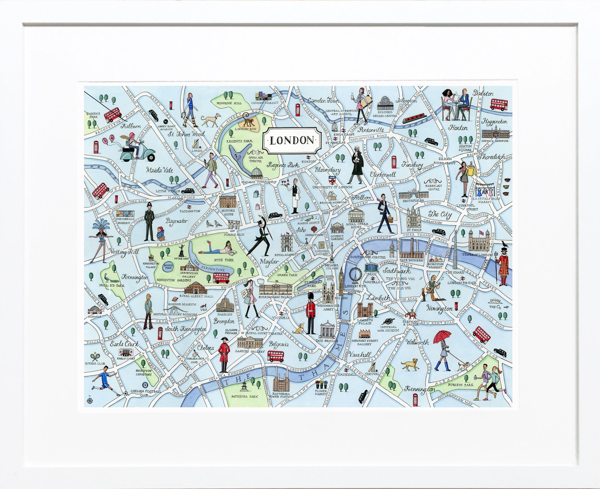 london tourist map printable