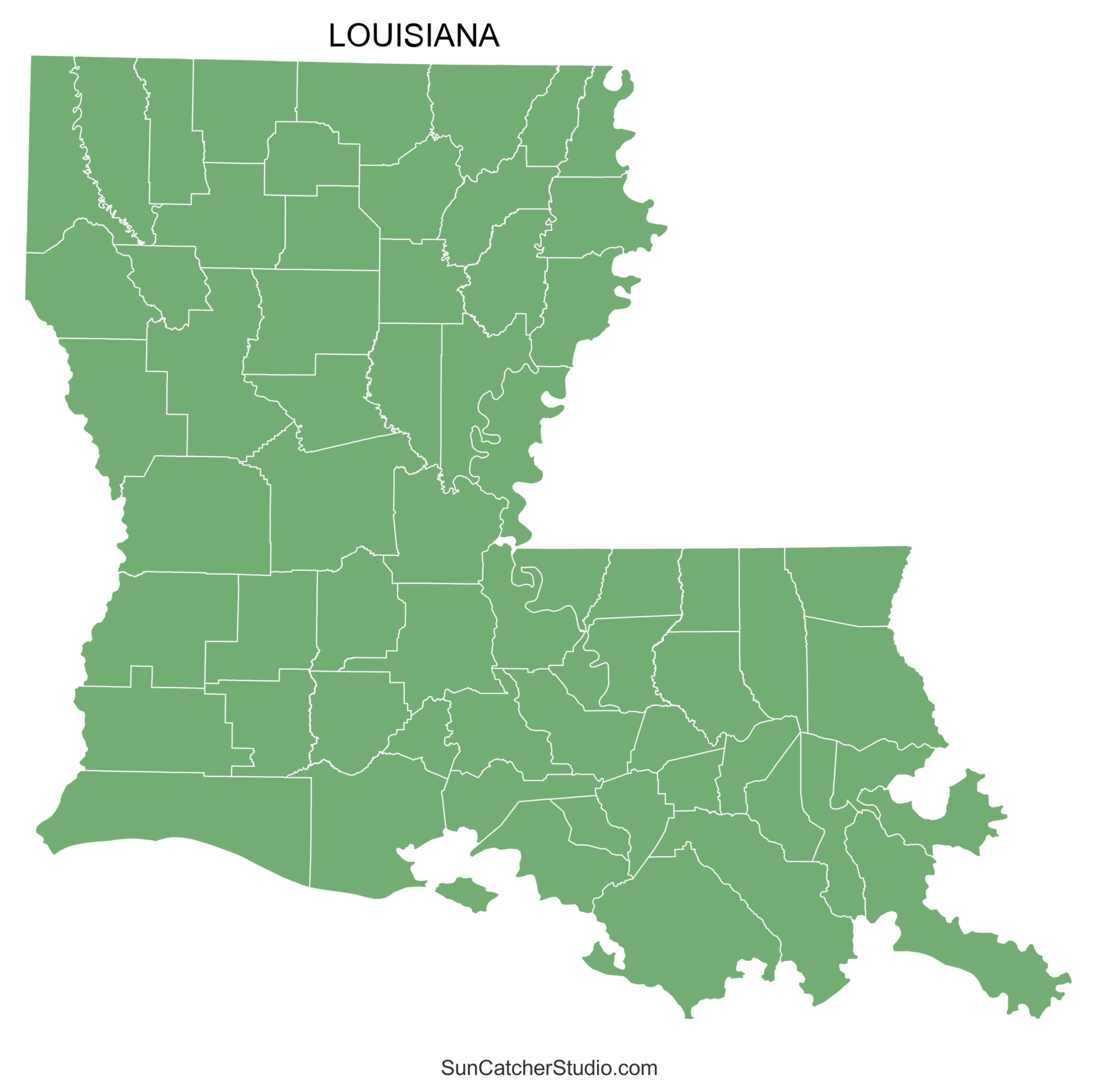 Louisiana County Map Printable State Map With County Lines Free Printables Monograms Design Tools Patterns DIY Projects