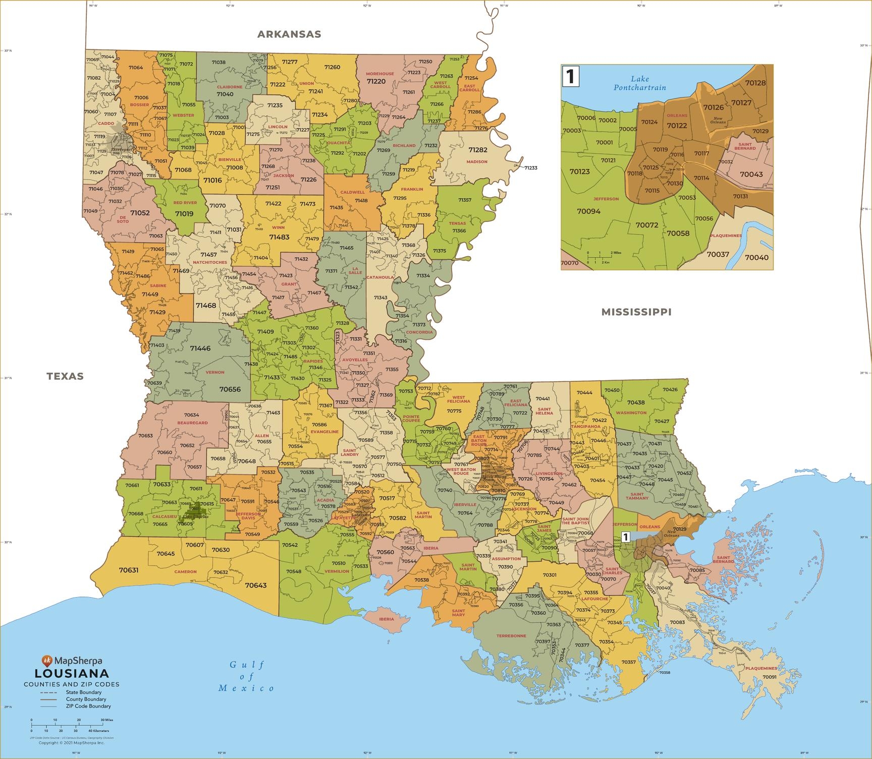 louisiana map printable