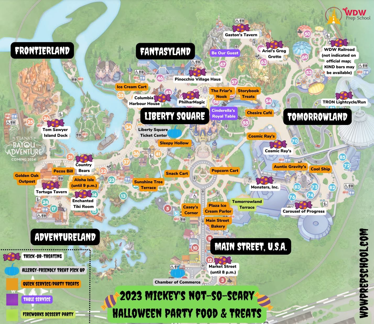 Printable Map Magic Kingdom