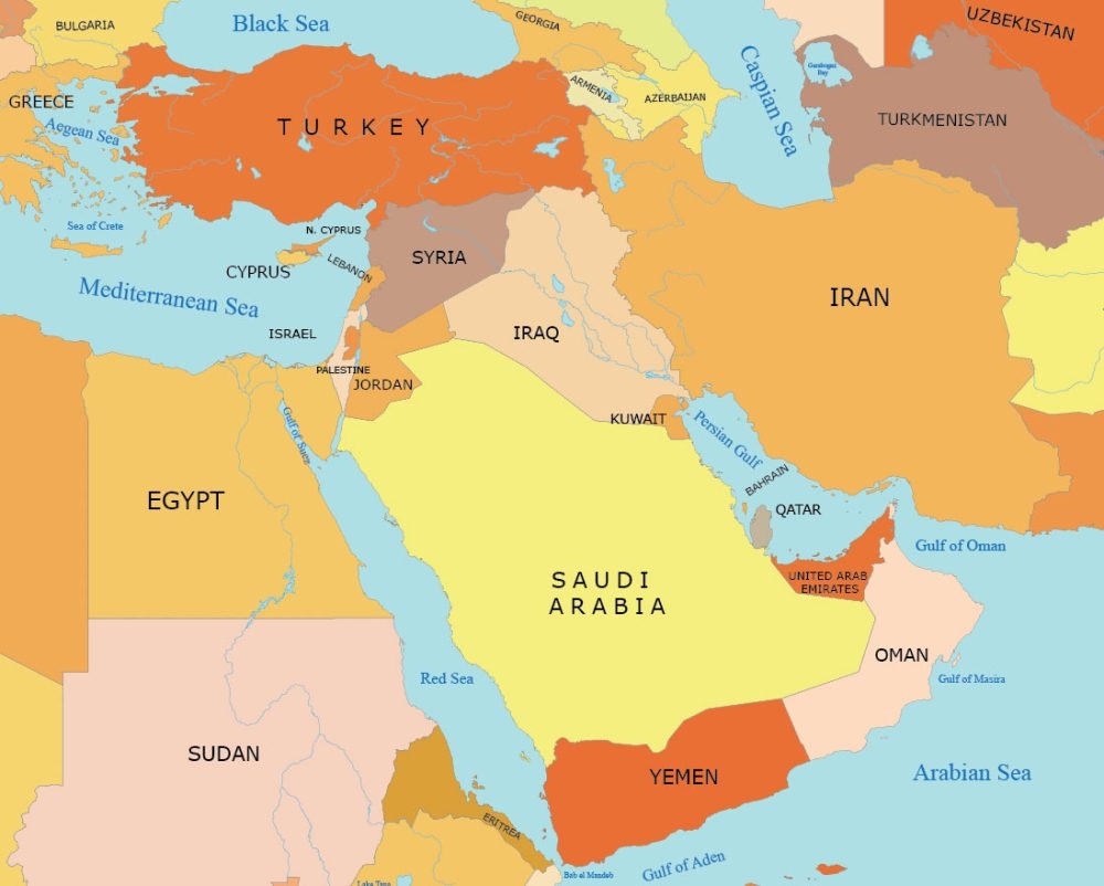Map Collection Of The Middle East GIS Geography