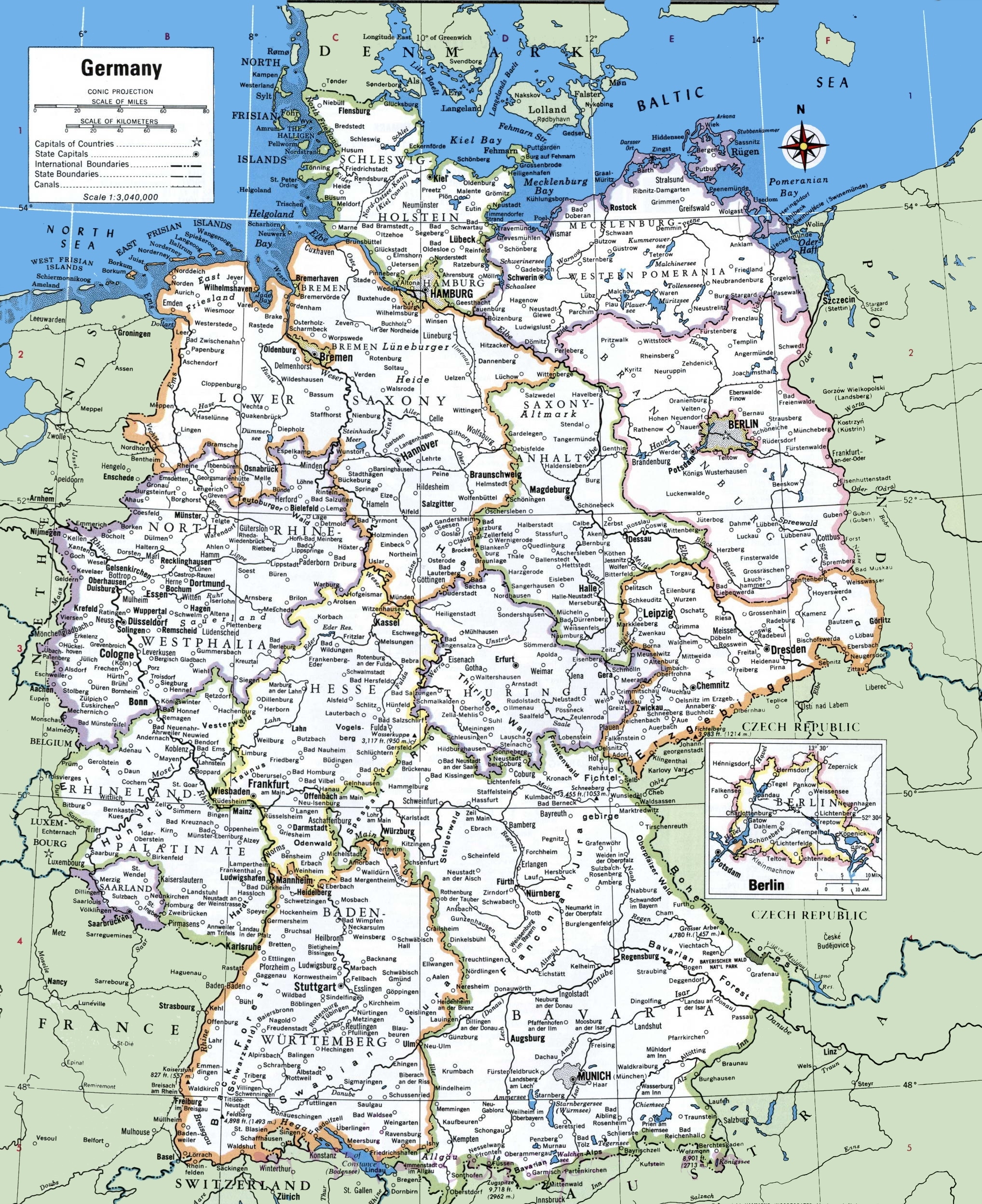 printable map of germany