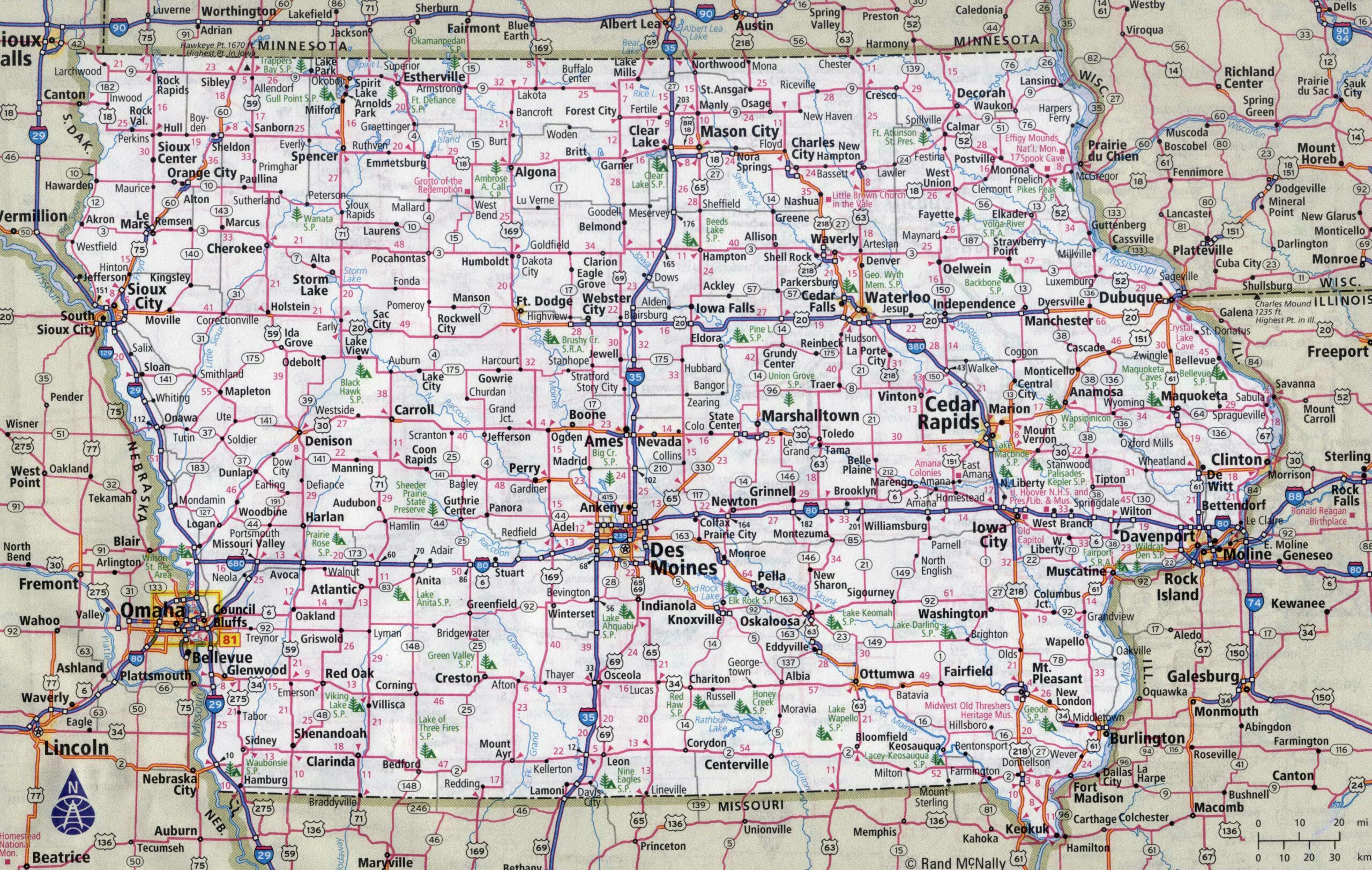 Map Of Iowa Gifex