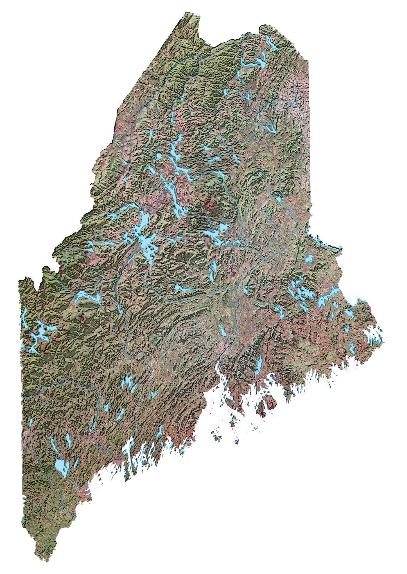 printable map of maine