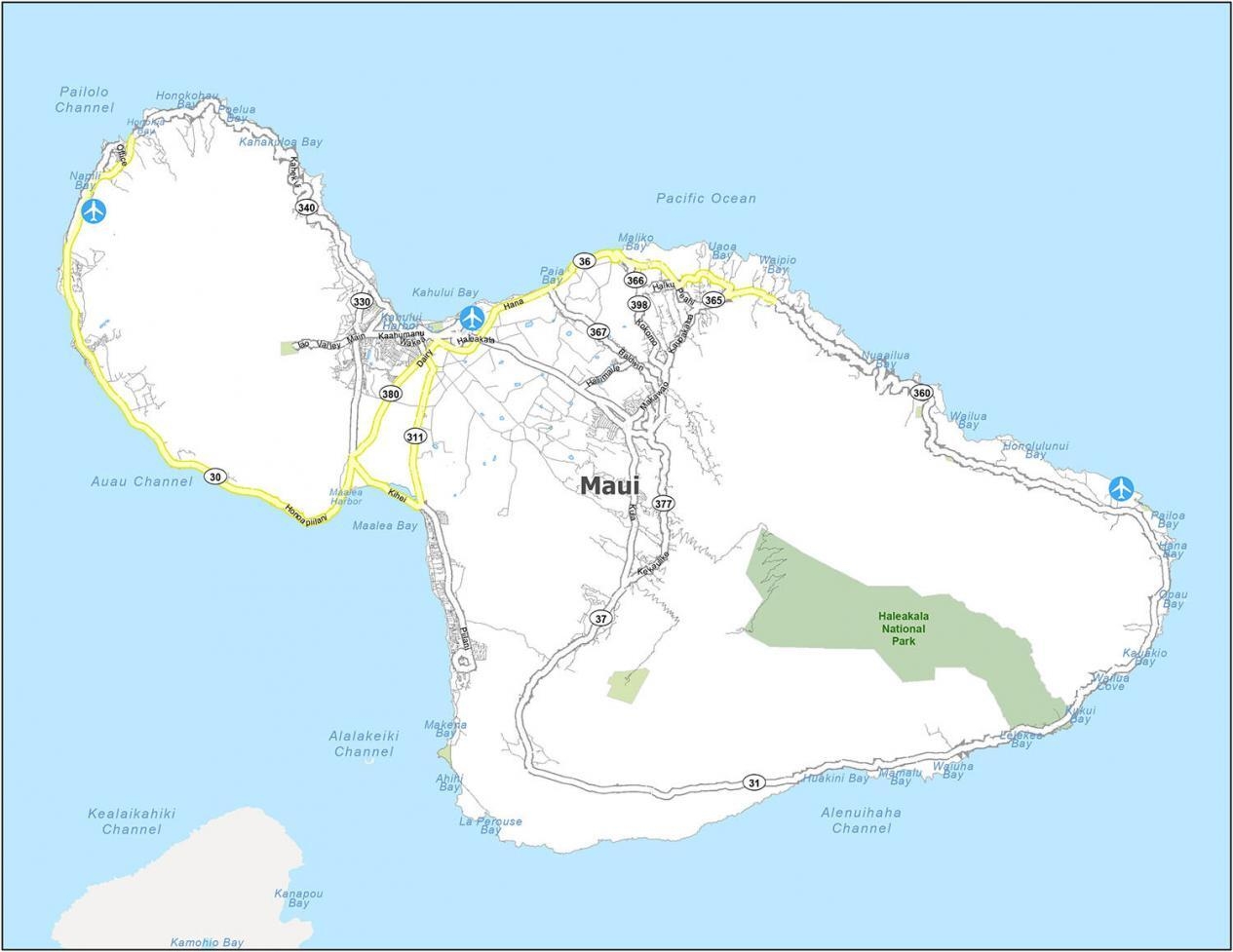 Printable Map Of Maui