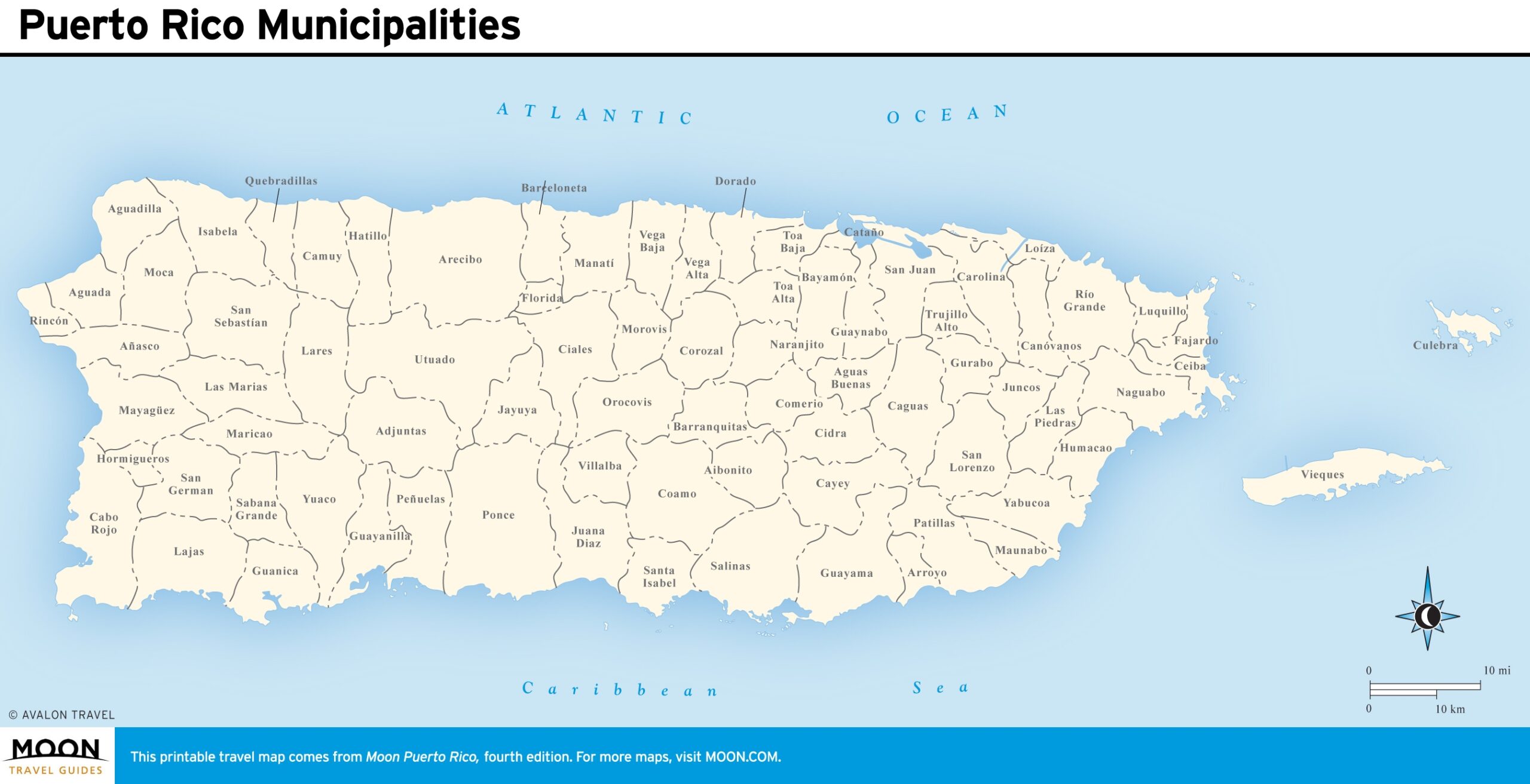 Maps Of Puerto Rico Moon Travel Guides