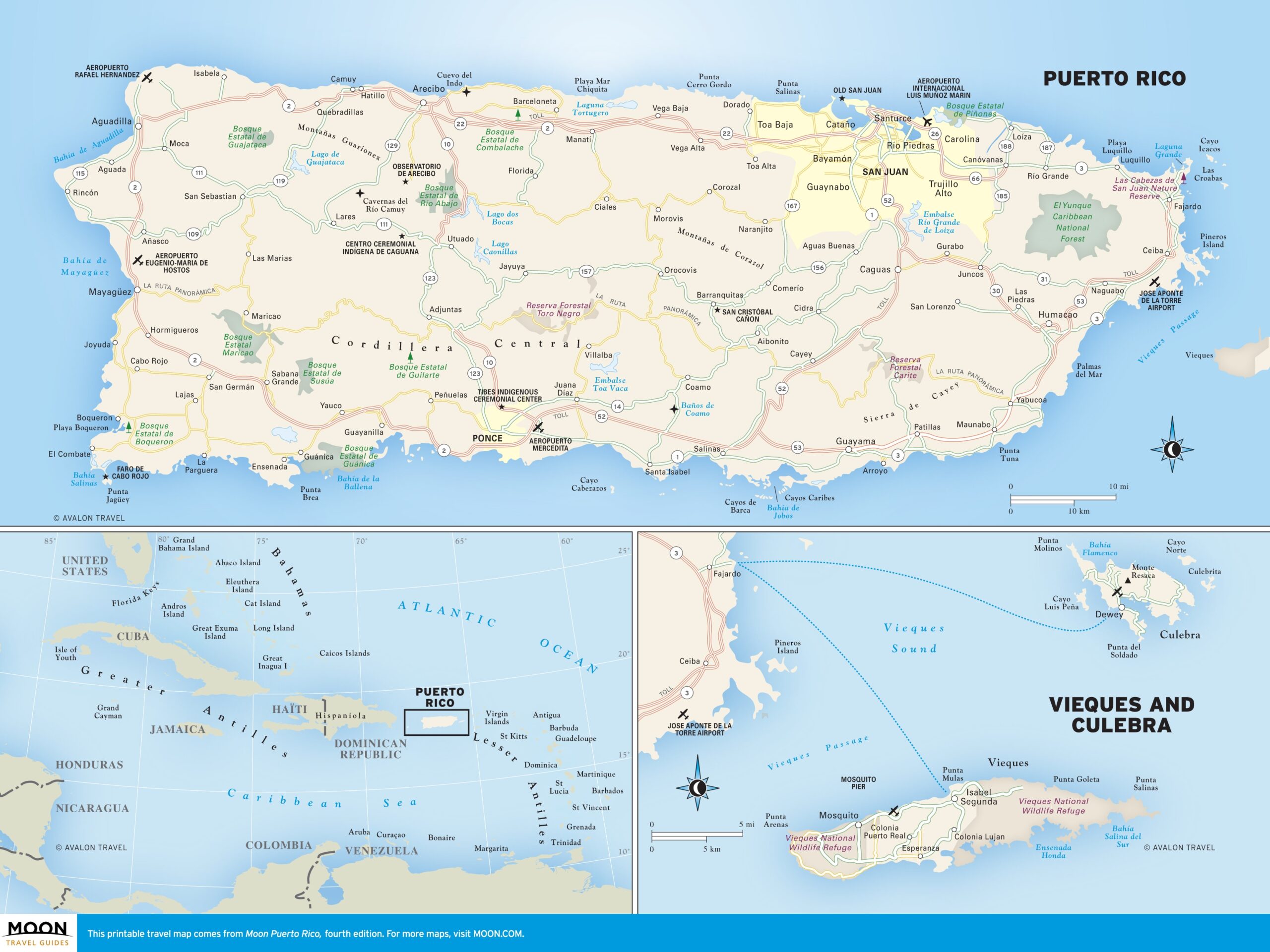 Printable Map Of Puerto Rico