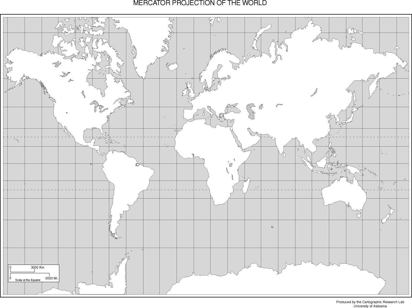 Map Of World Latitude Longitude Printable