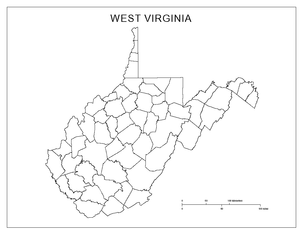 Wv County Map Printable