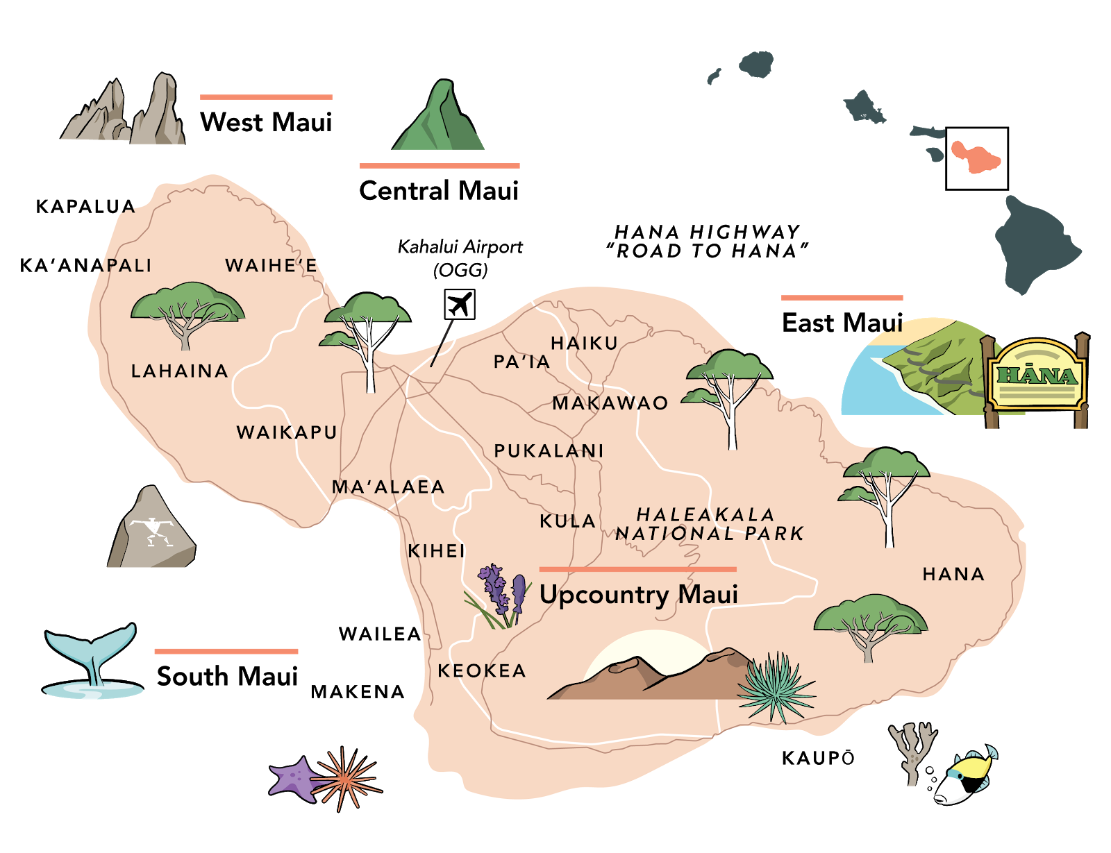 printable map of maui