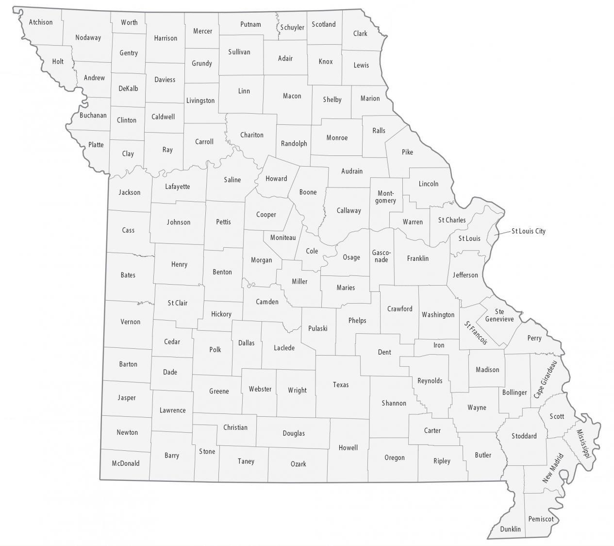 printable map of missouri
