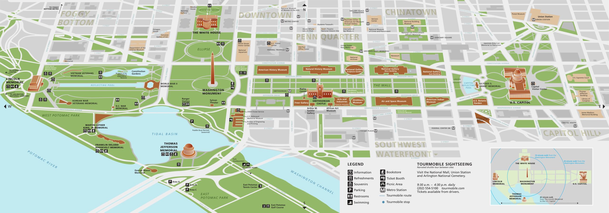 printable map of dc