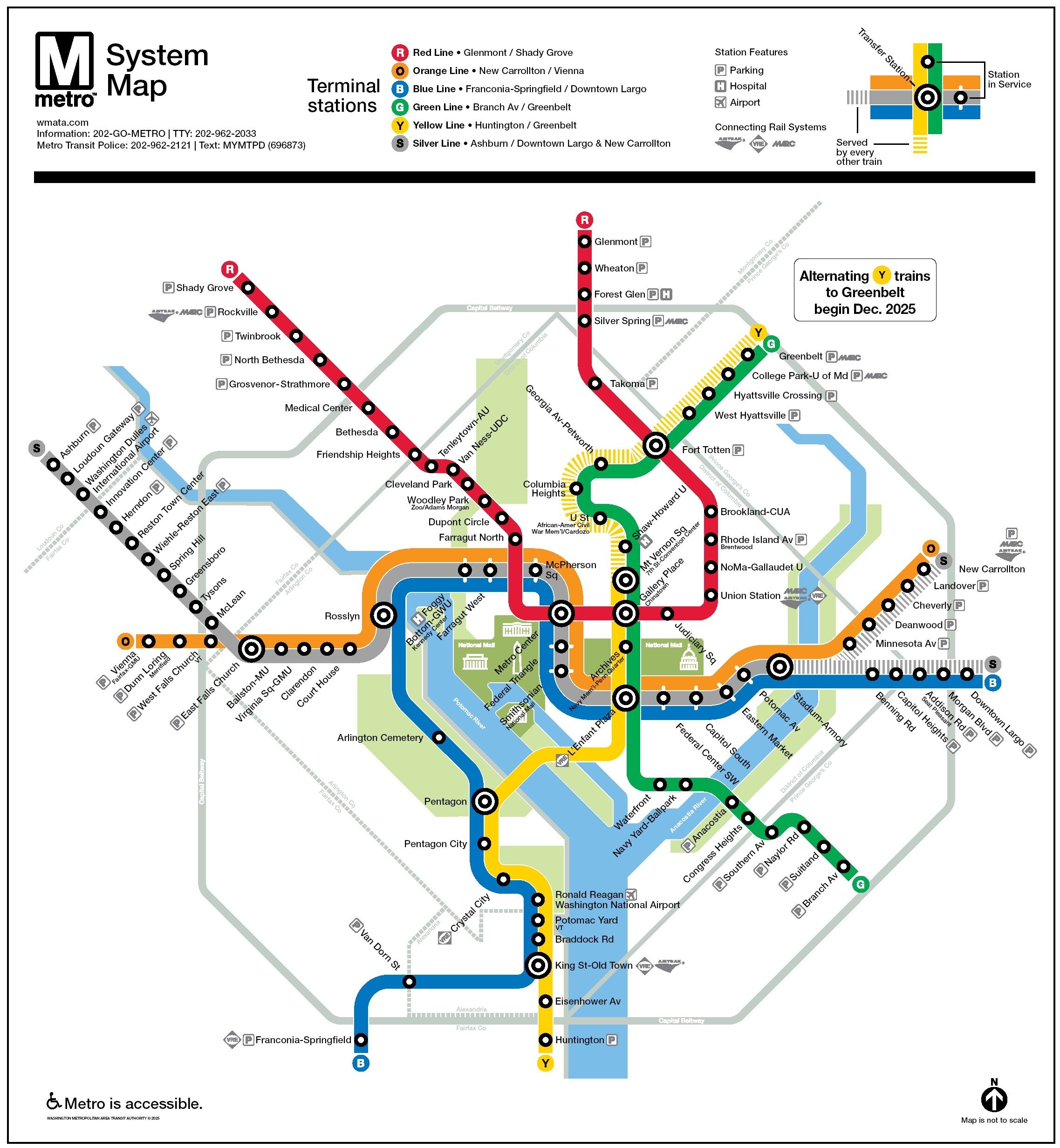 Washington Metro Map Printable